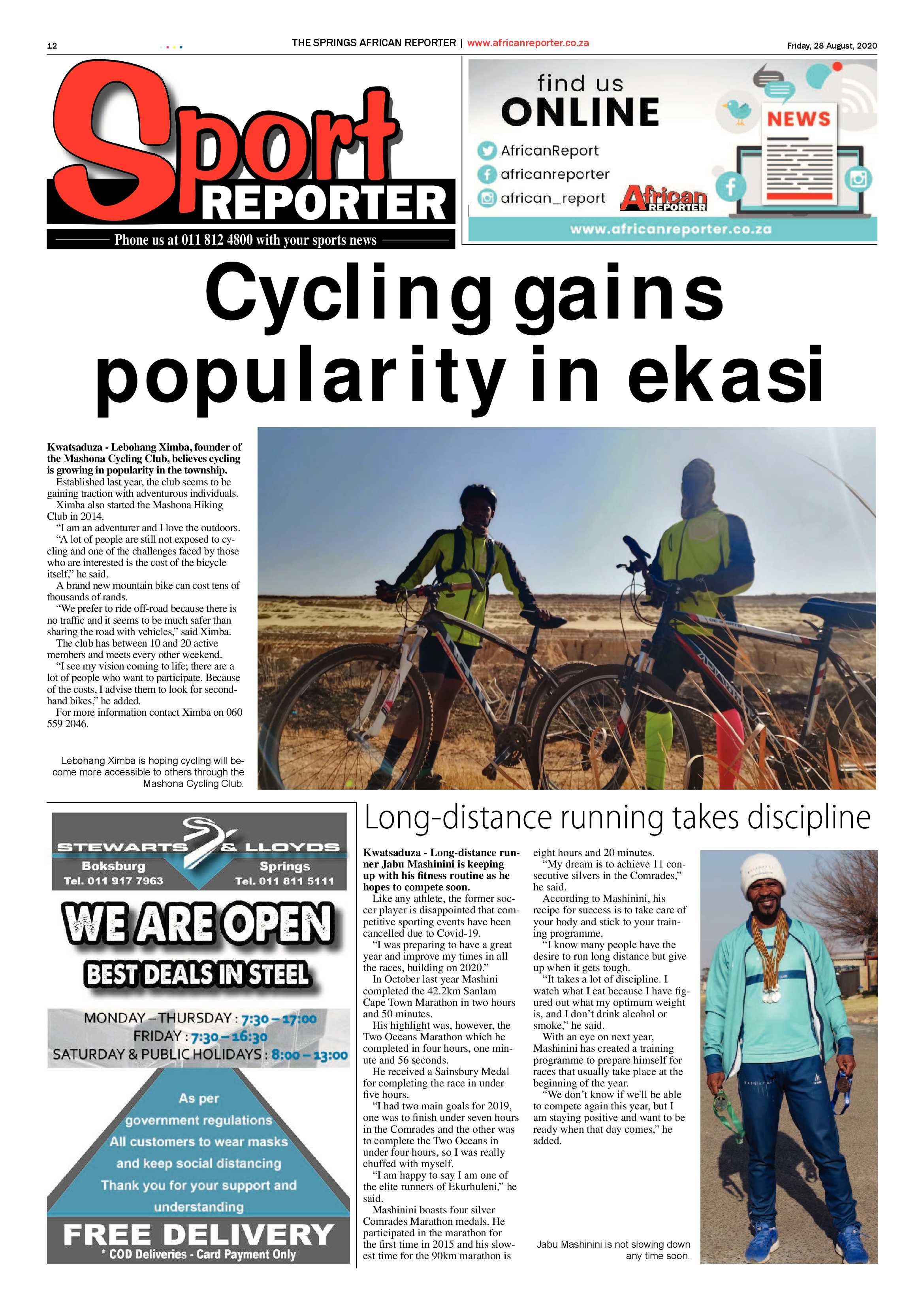 African Reporter 28 August 2020 page 12