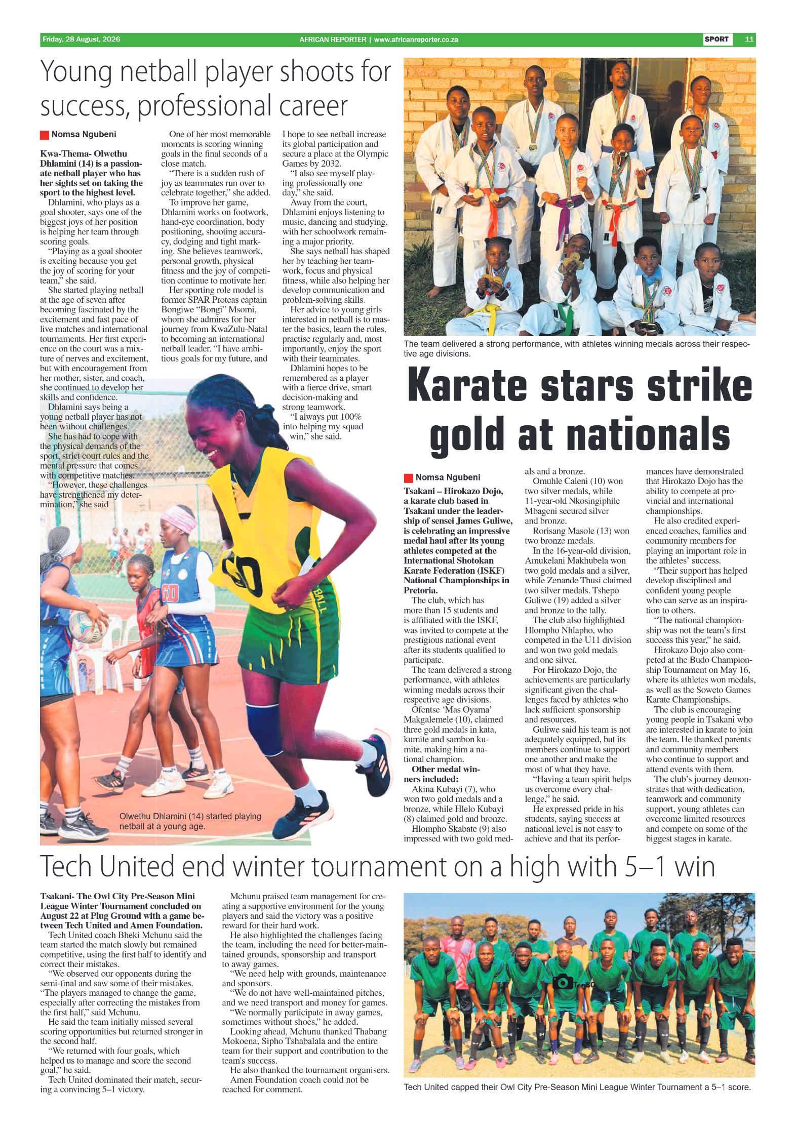 African Reporter 28 August 2026 page 11