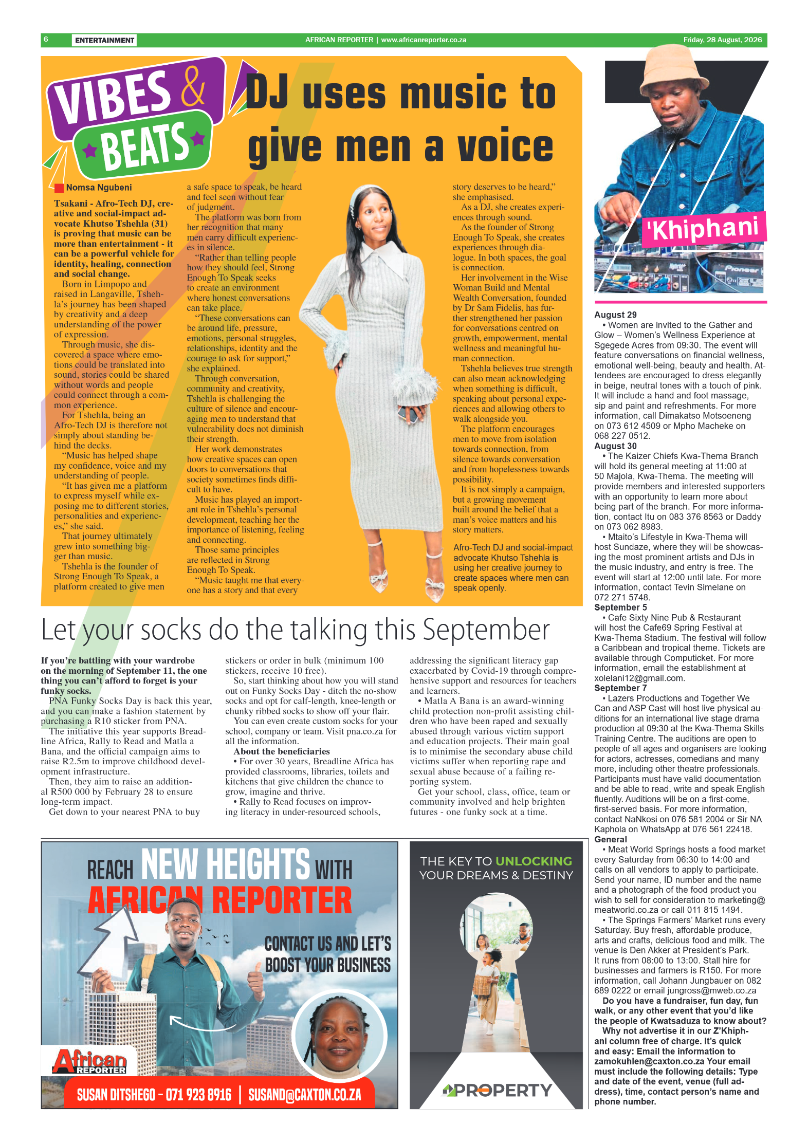 African Reporter 28 August 2026 page 6