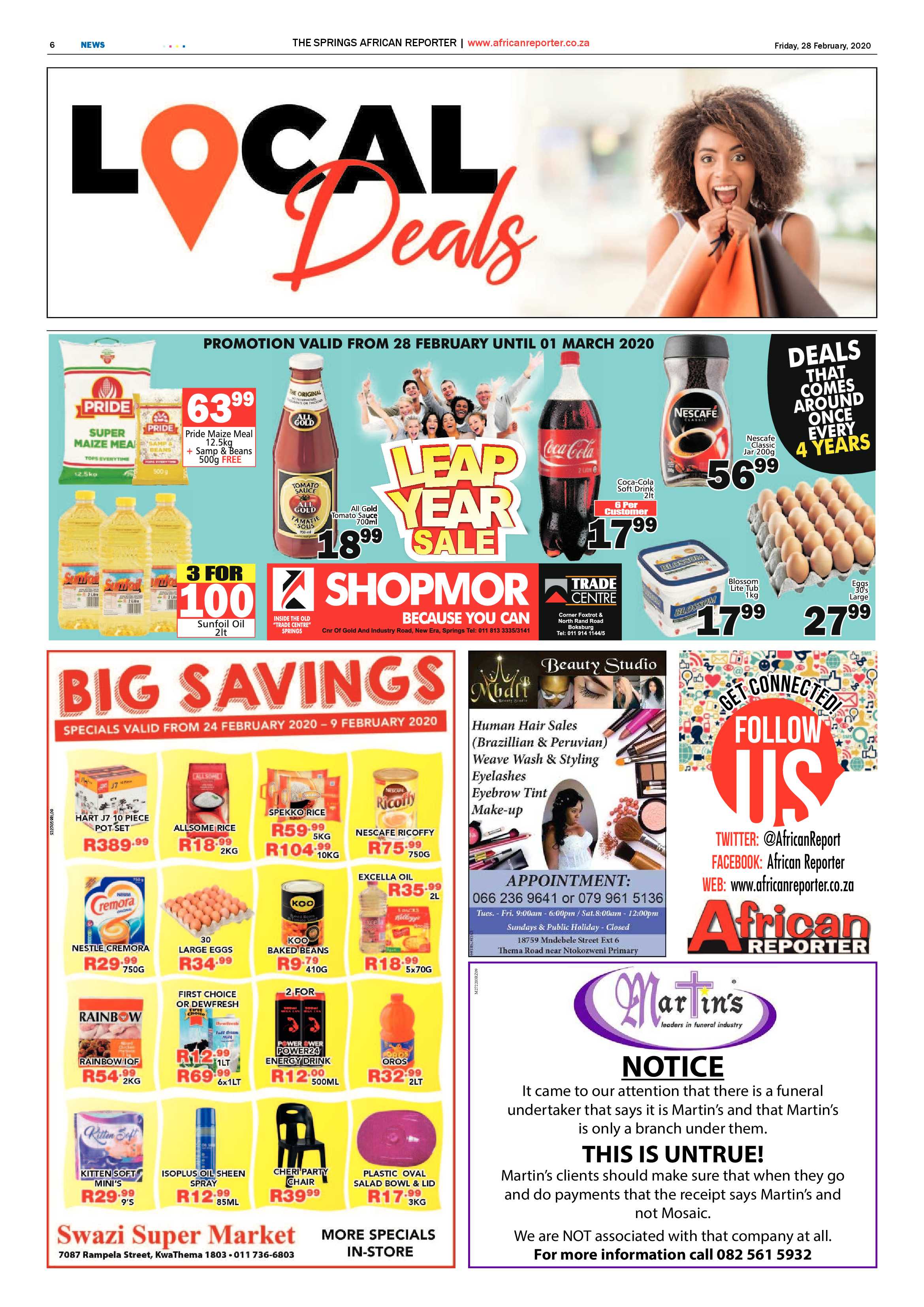 African Reporter 28 February 2020 page 6