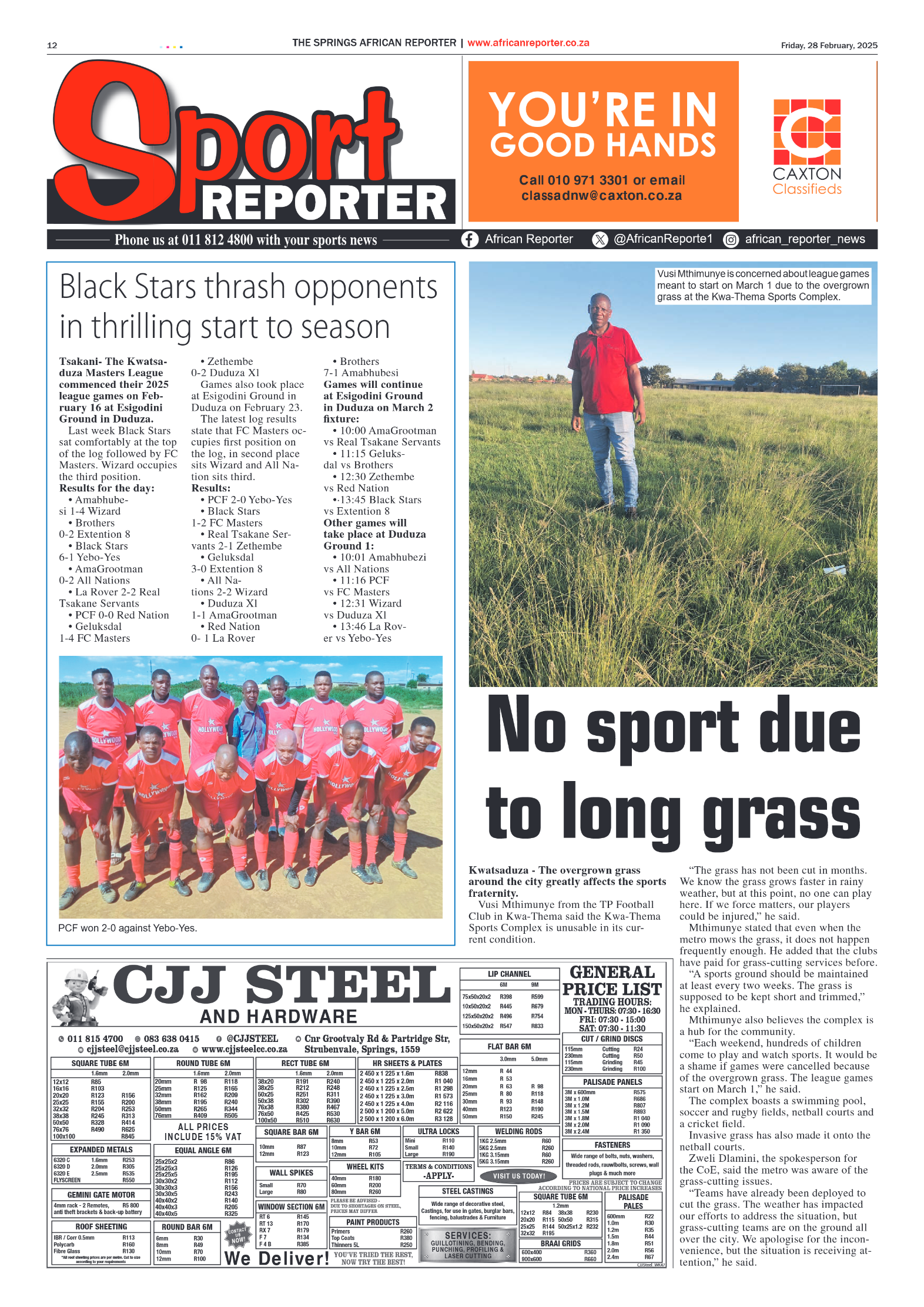 African Reporter 28 February 2025 page 12