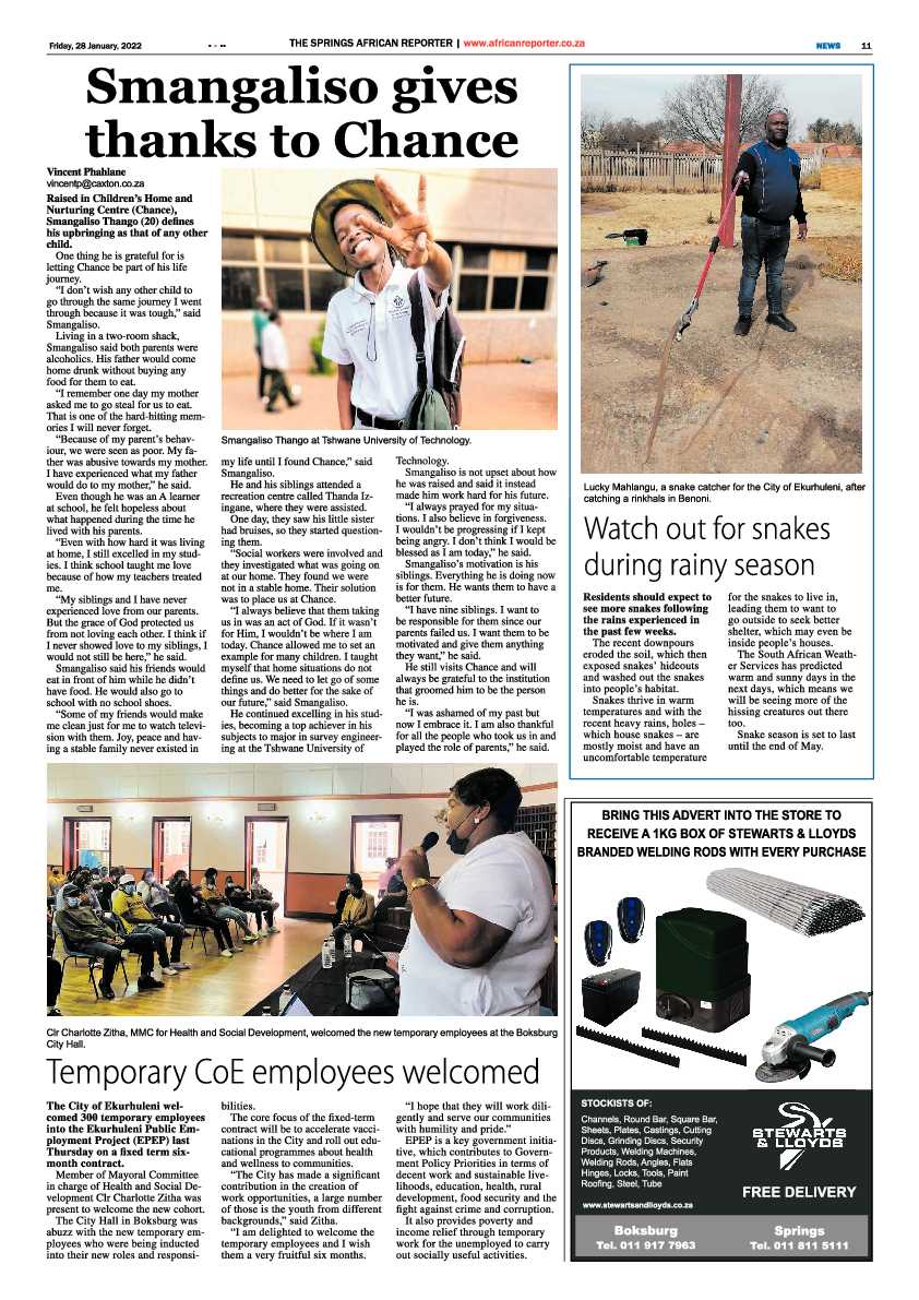 African Reporter 28 January 2022 page 11