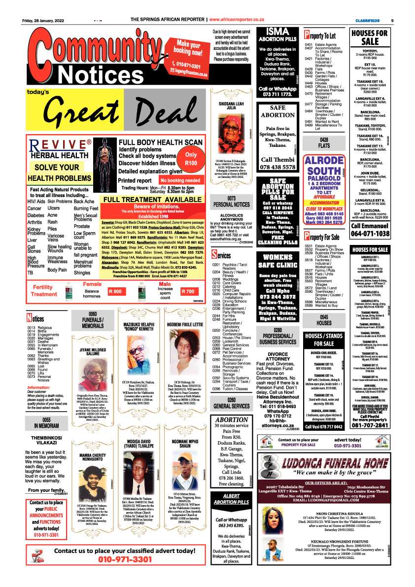 African Reporter 28 January 2022 page 9