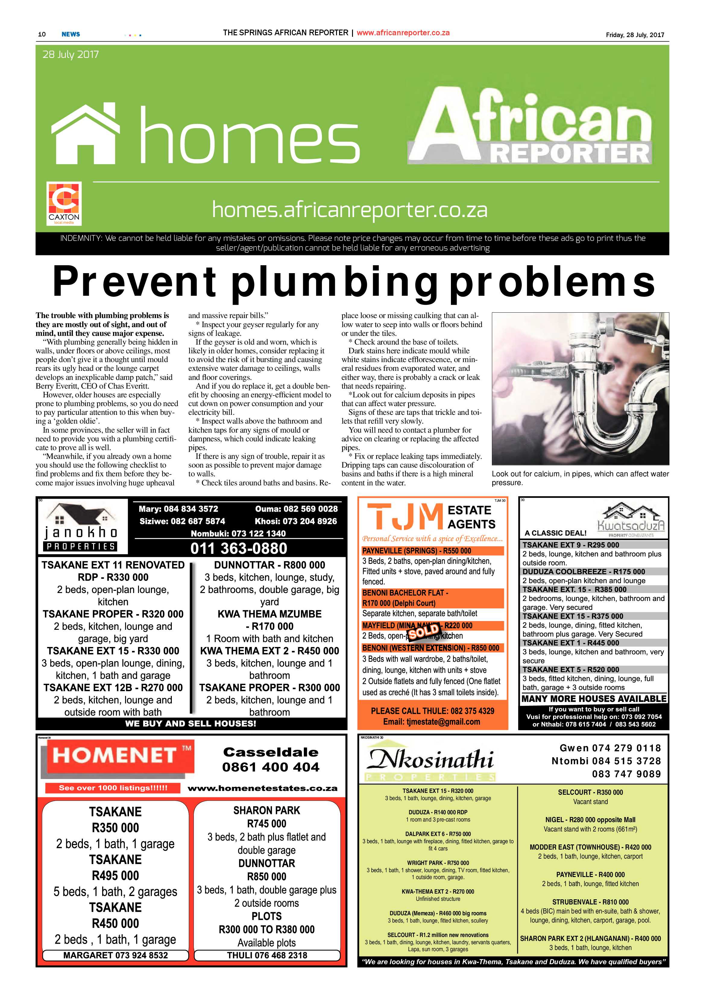 African Reporter 28 July 2017 page 10