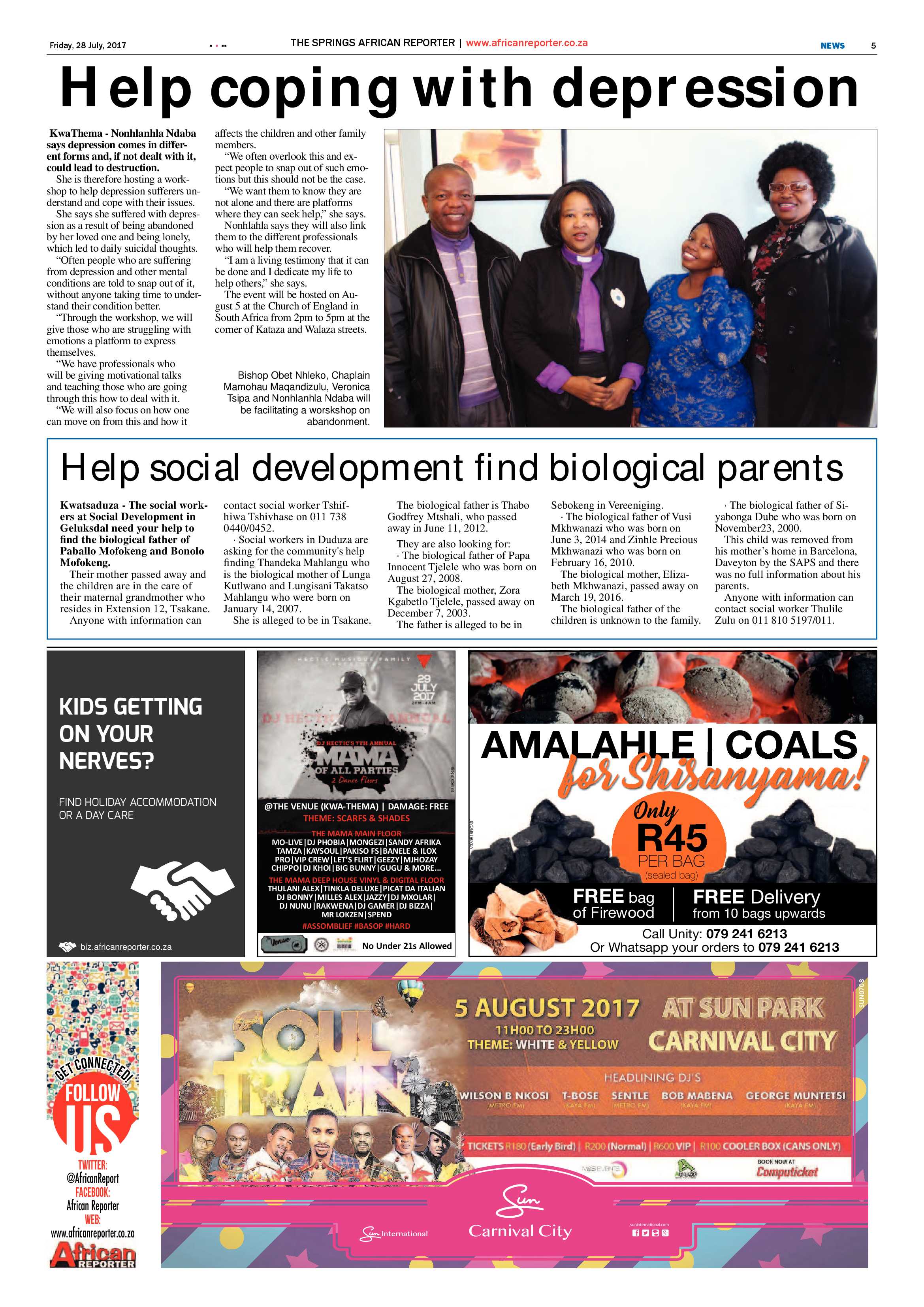 African Reporter 28 July 2017 page 5