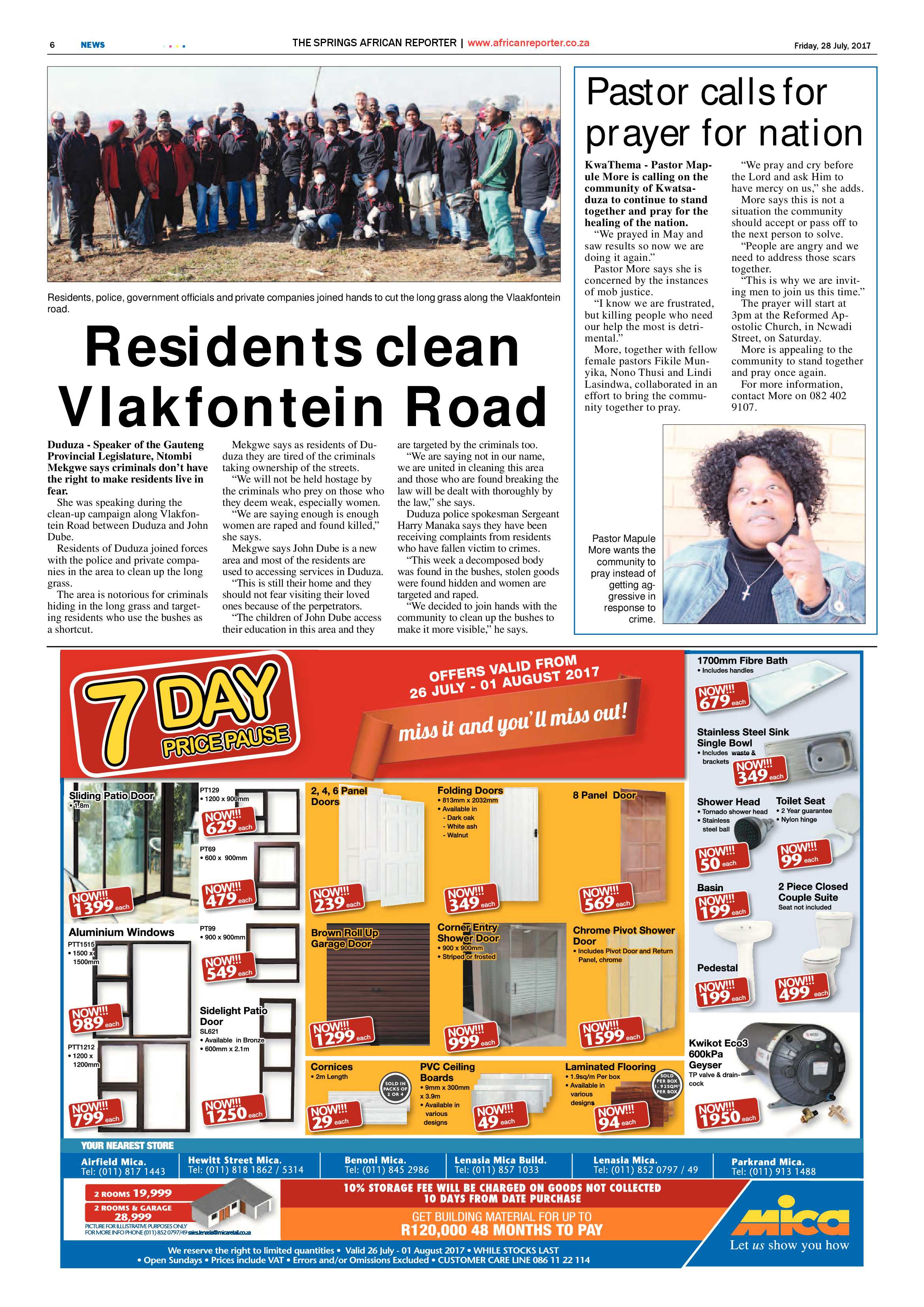 African Reporter 28 July 2017 page 6