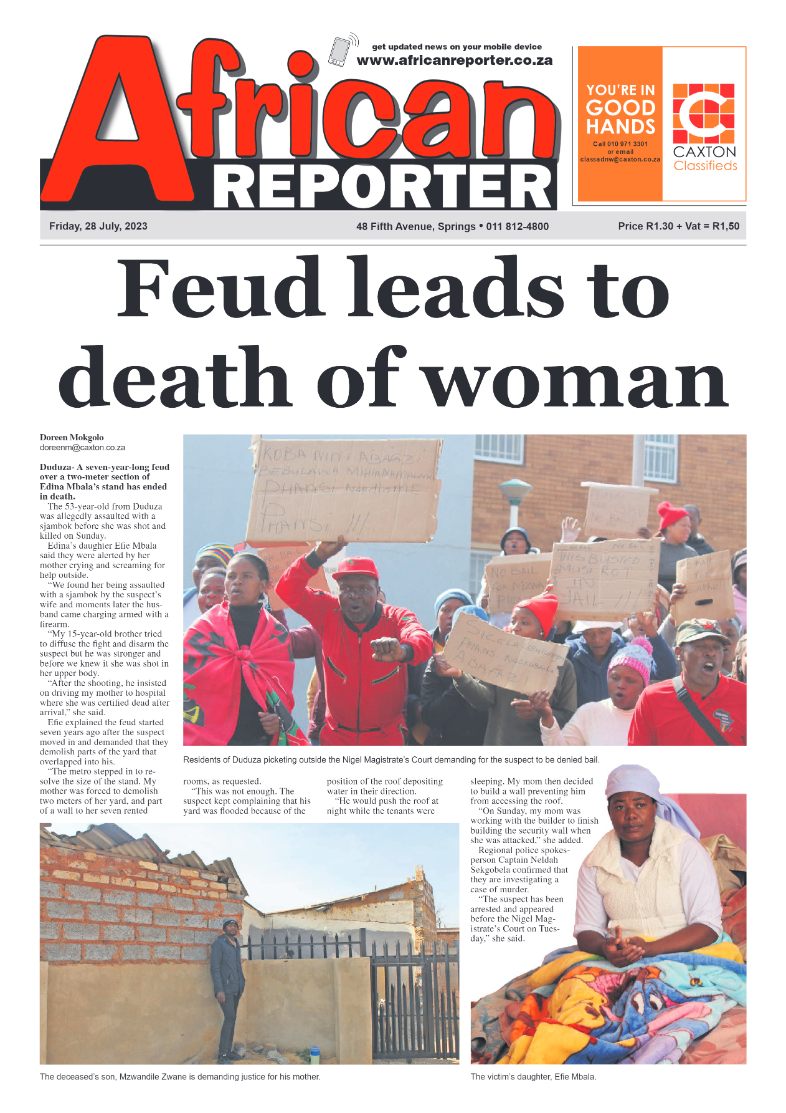 African Reporter 28 July 2023 page 1