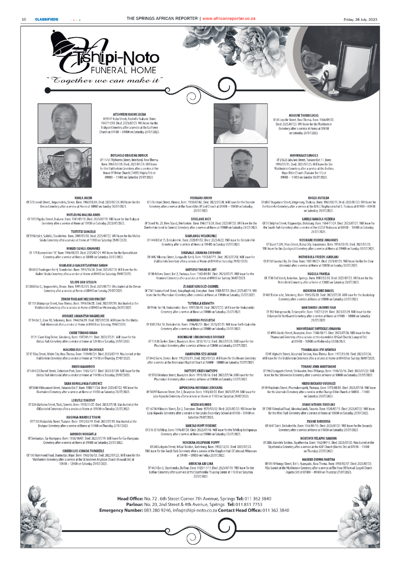 African Reporter 28 July 2023 page 10