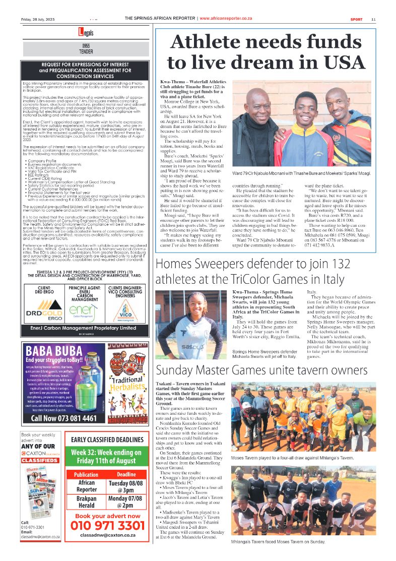 African Reporter 28 July 2023 page 11