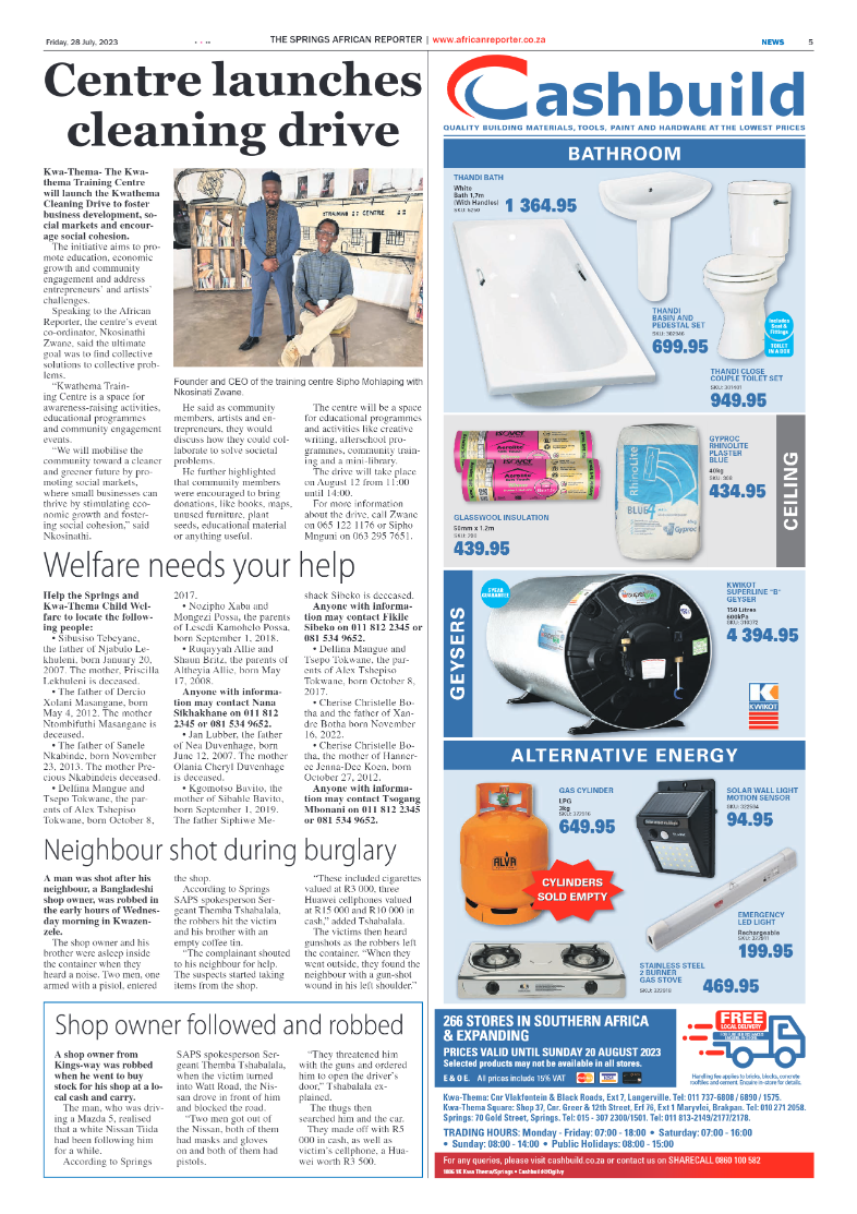 African Reporter 28 July 2023 page 5