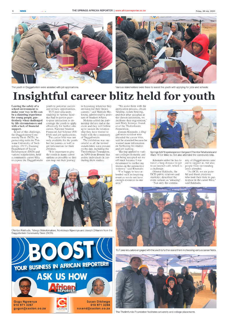 African Reporter 28 July 2023 page 6