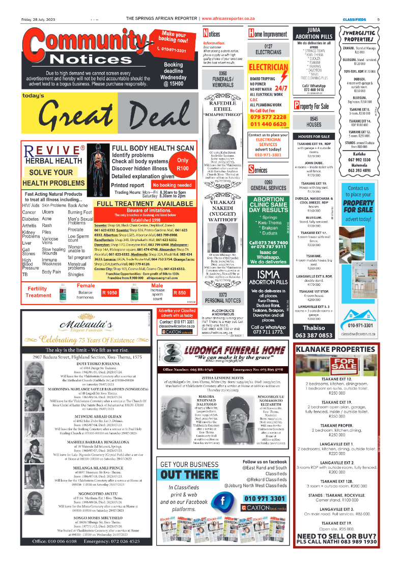 African Reporter 28 July 2023 page 9