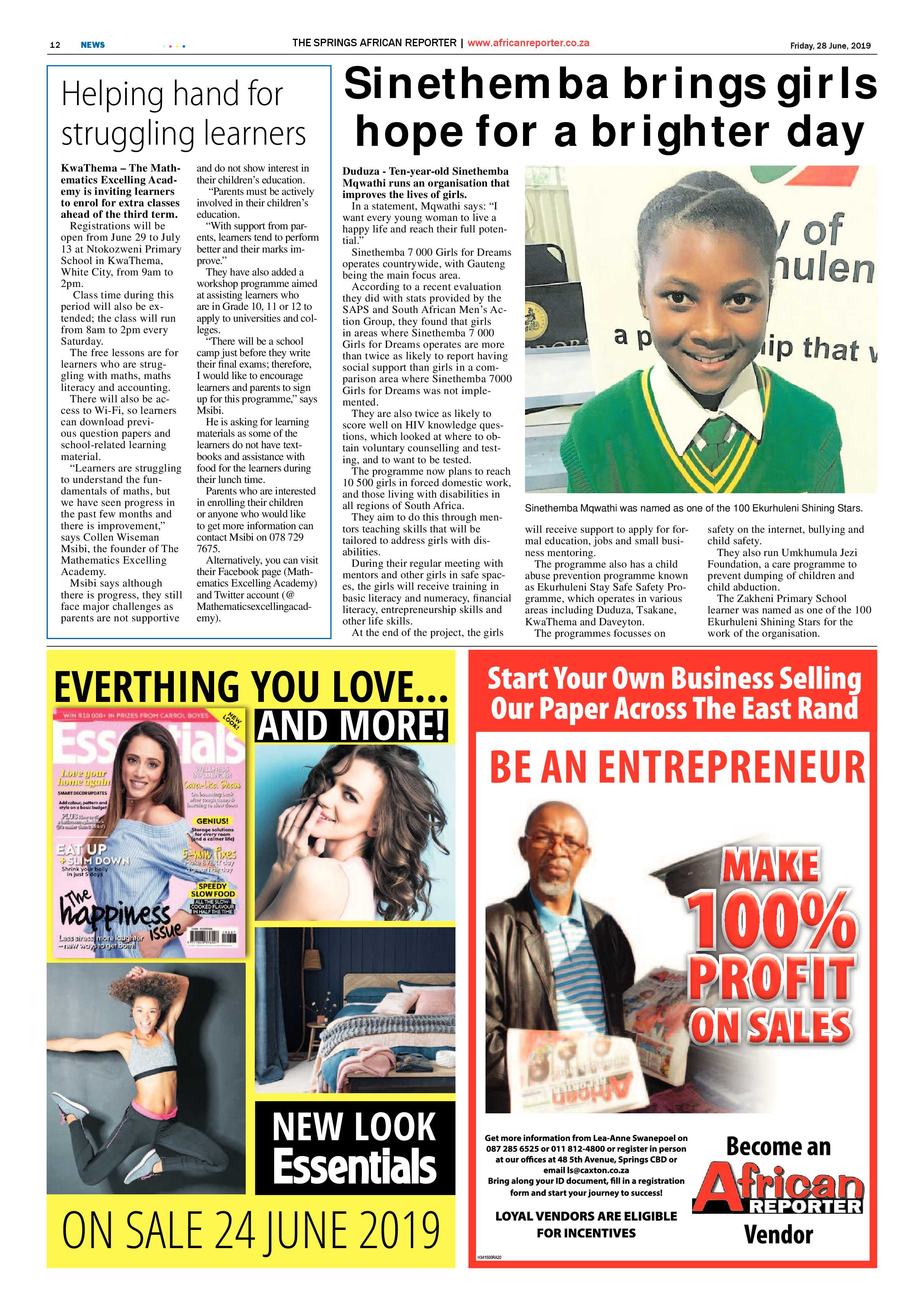 African Reporter 28 June 2019 page 12