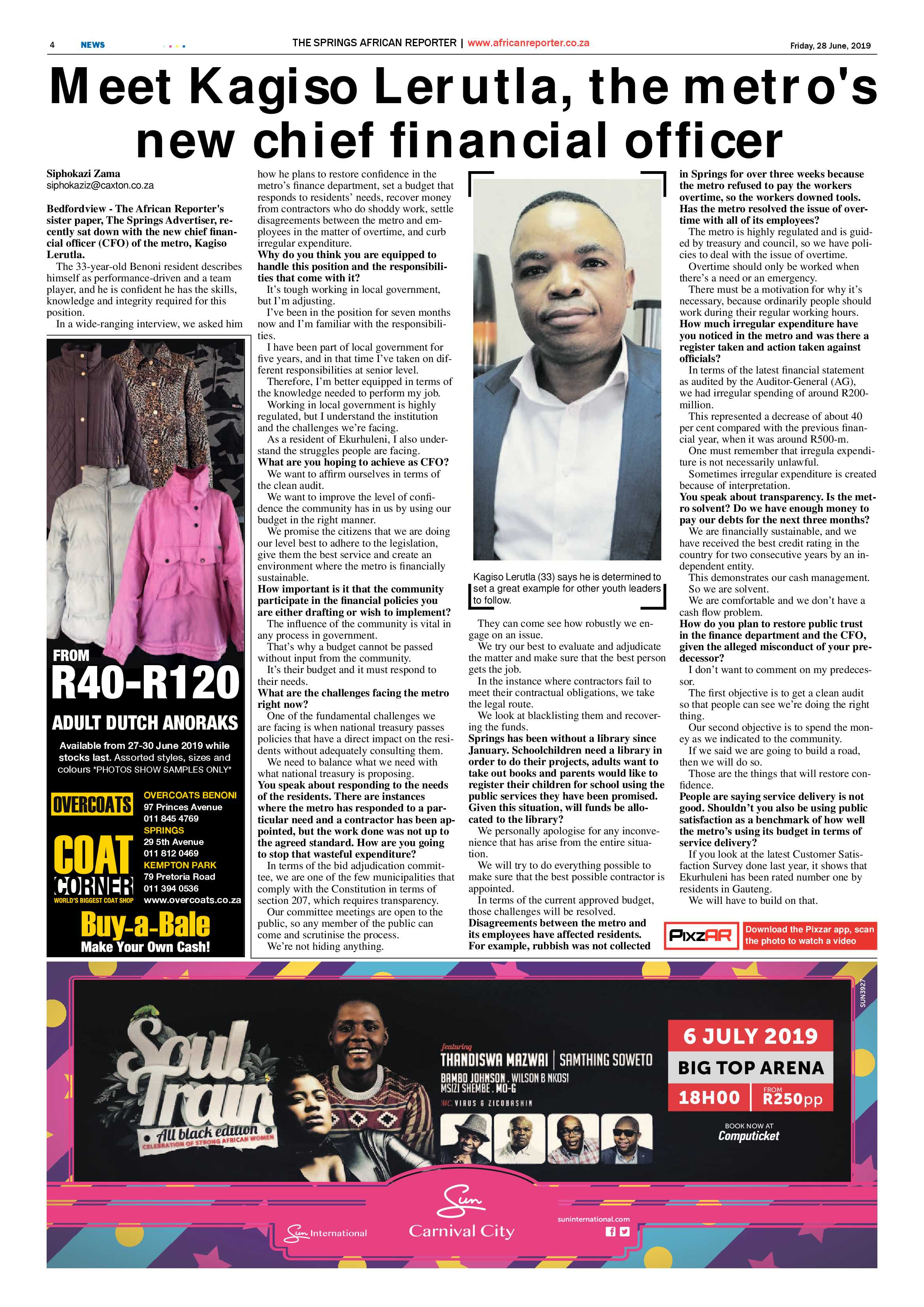 African Reporter 28 June 2019 page 4