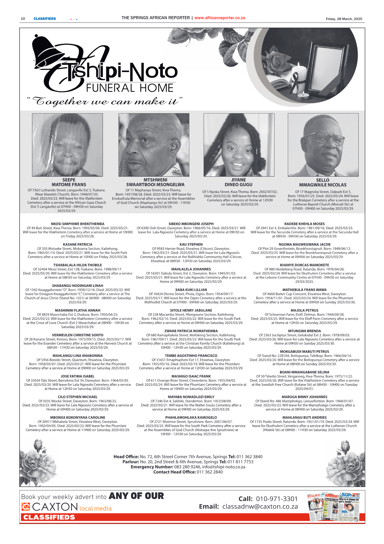 African Reporter 28 March 2025 page 10