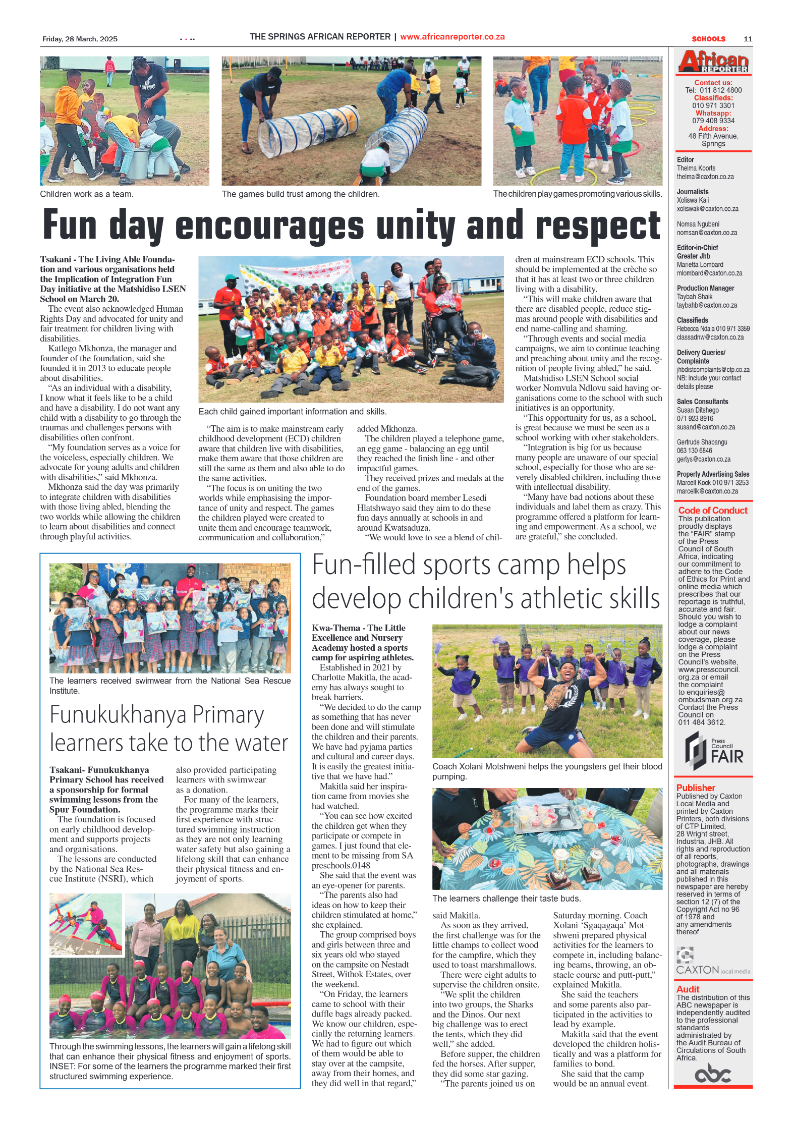 African Reporter 28 March 2025 page 11