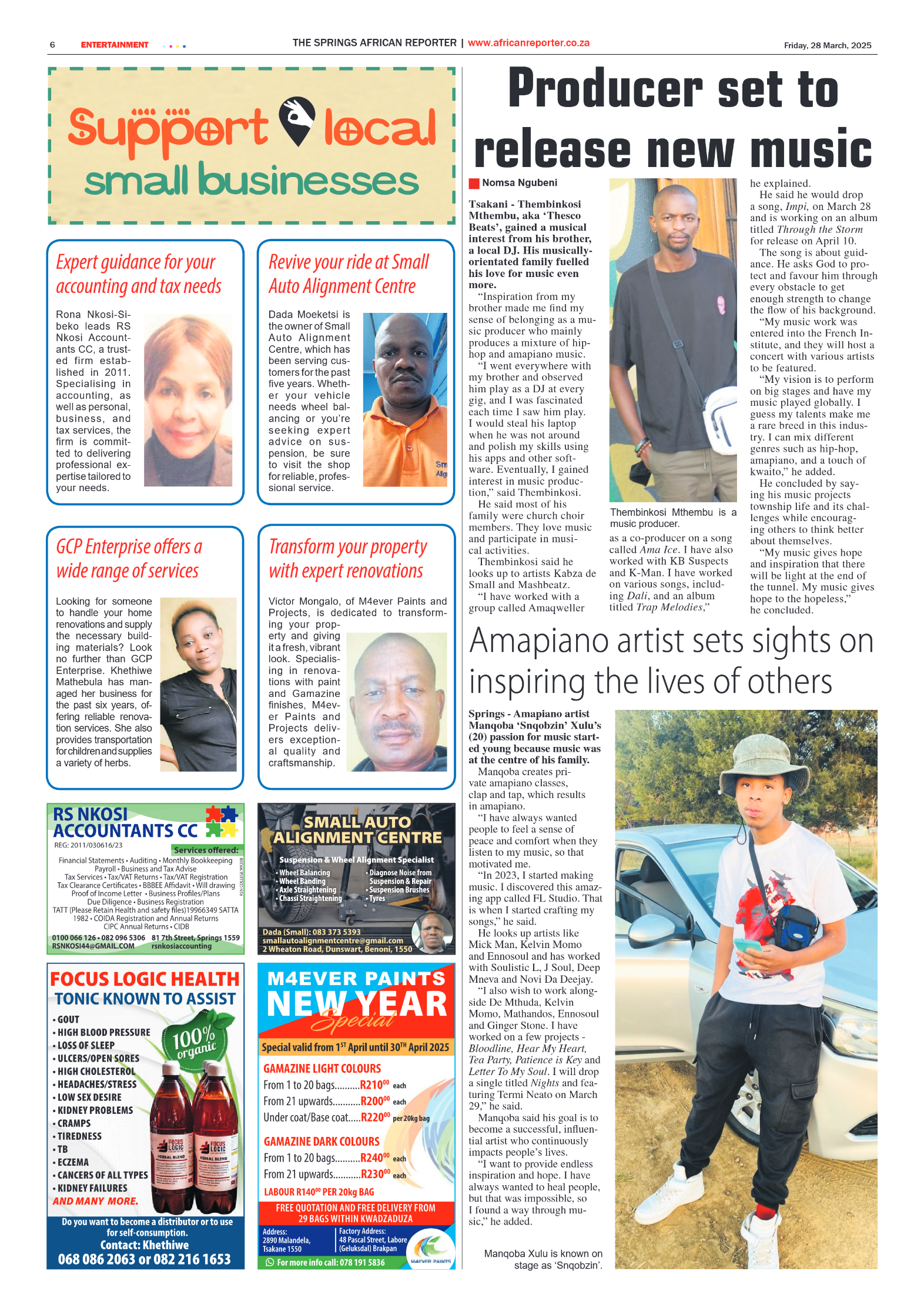African Reporter 28 March 2025 page 6