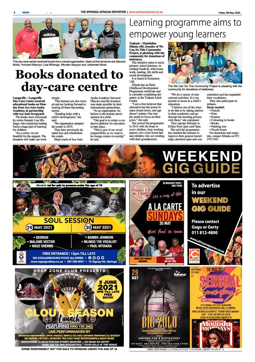 African Reporter 28 May 2021 page 4