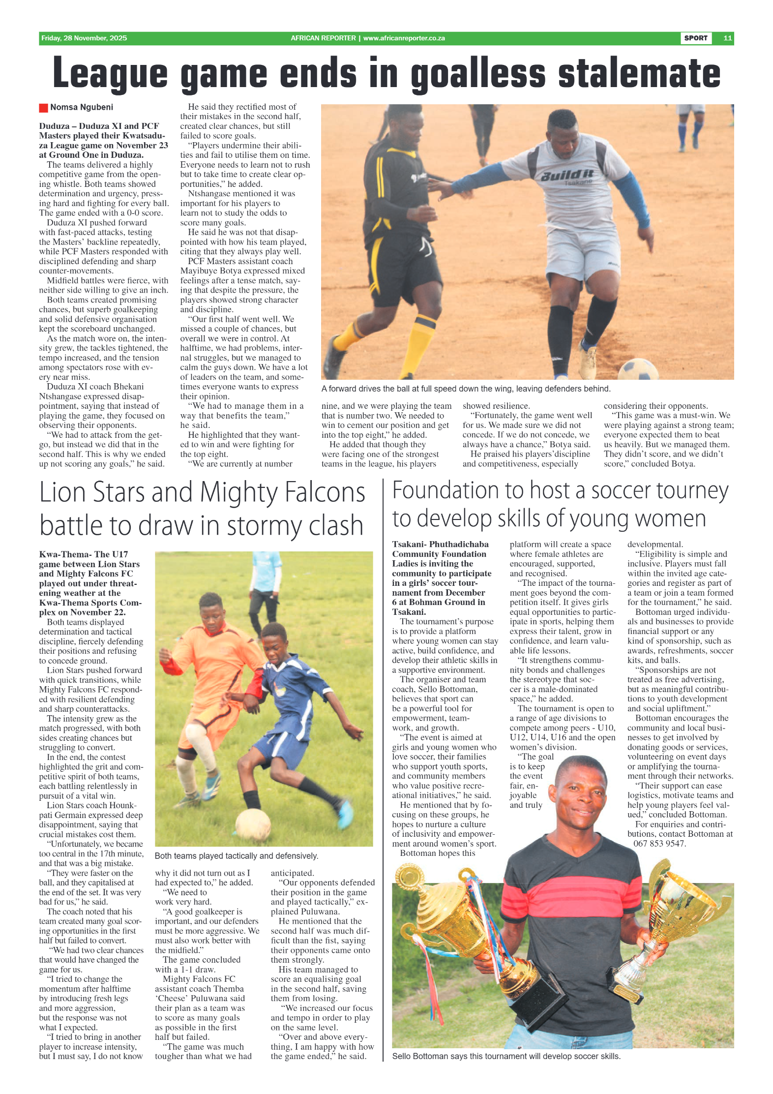 African Reporter 28 November 2025 page 11