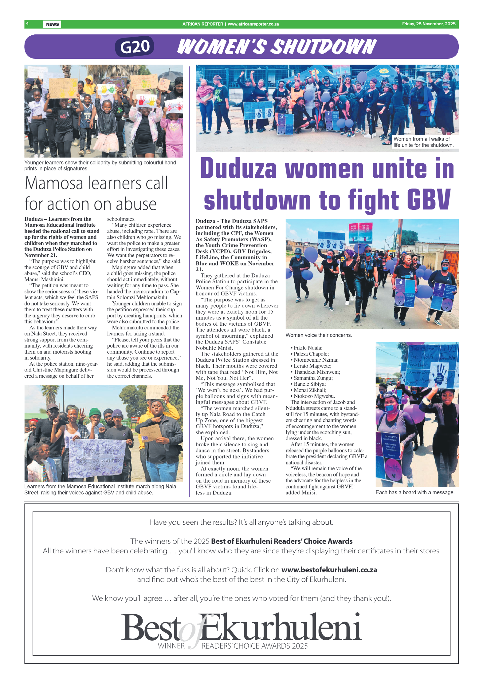 African Reporter 28 November 2025 page 4