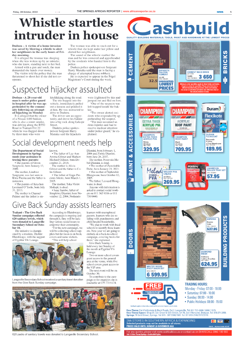African Reporter 28 Oct 2022 page 5