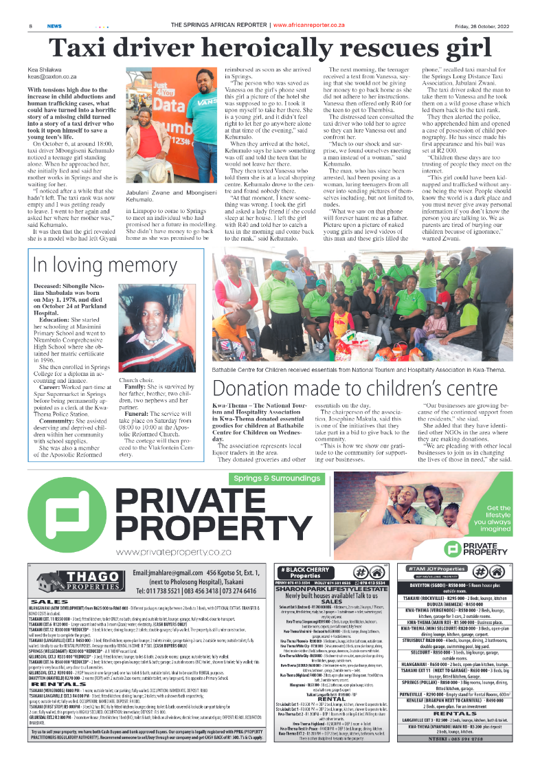 African Reporter 28 Oct 2022 page 8