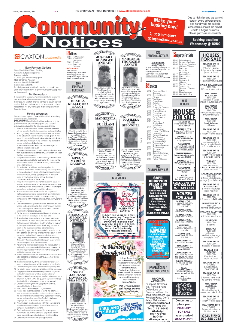 African Reporter 28 Oct 2022 page 9