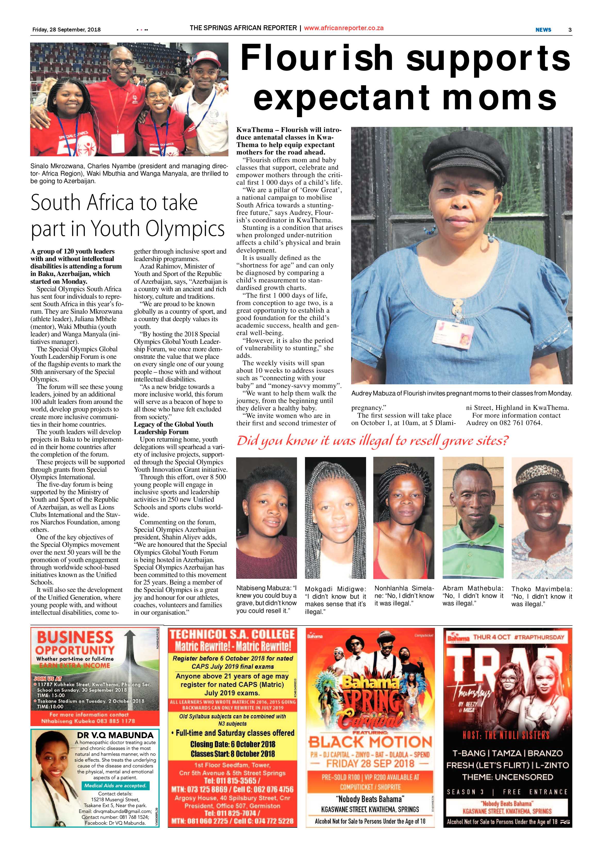 African Reporter 28 September 2018 page 3