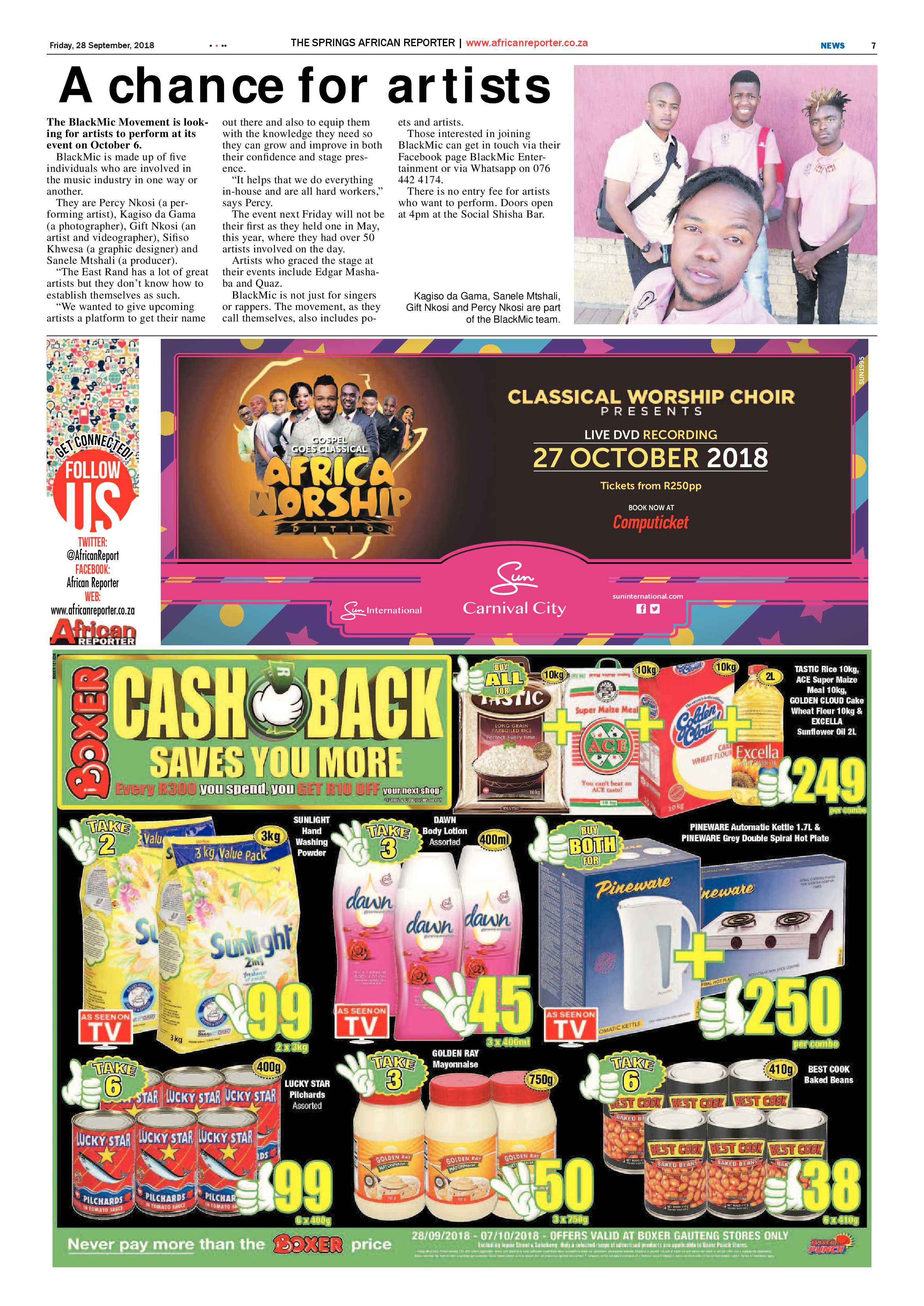 African Reporter 28 September 2018 page 7