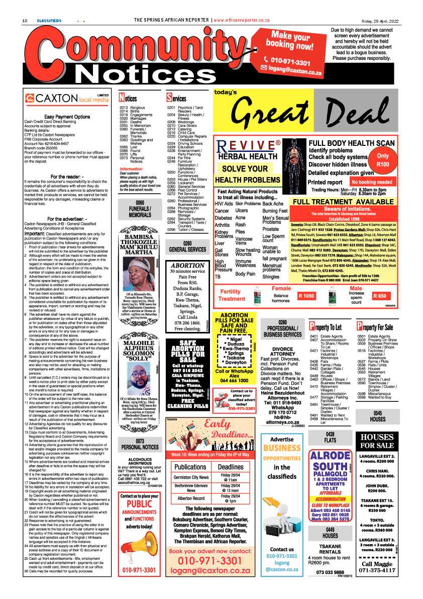 African Reporter 29 April 2022 page 10