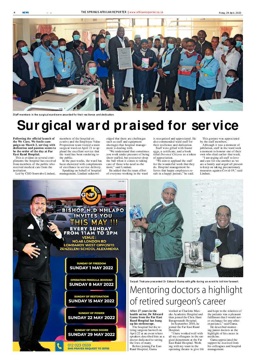 African Reporter 29 April 2022 page 4