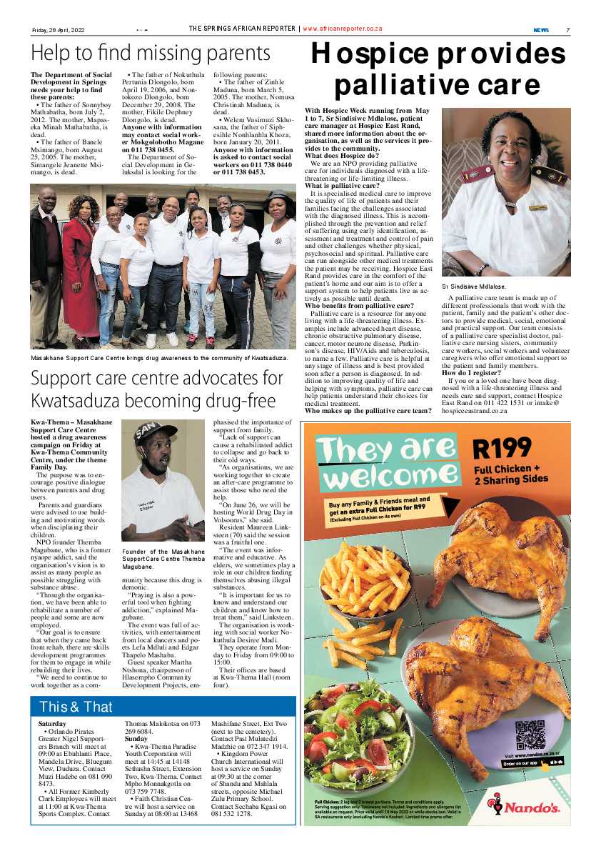 African Reporter 29 April 2022 page 7