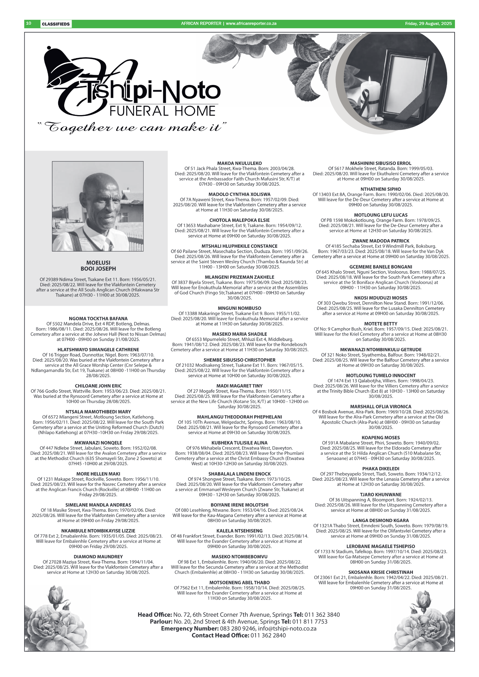 African Reporter 29 August 2025 page 10