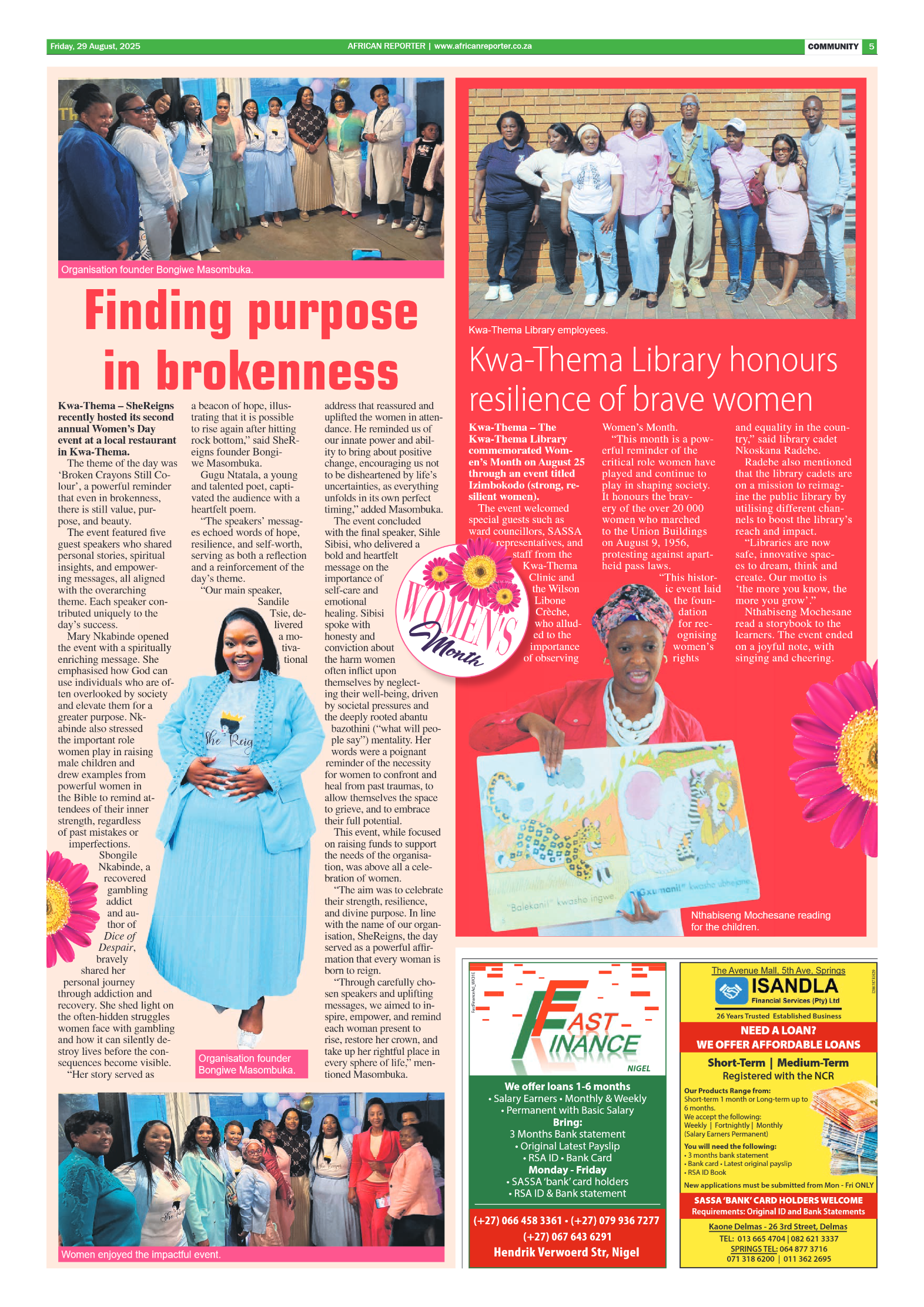 African Reporter 29 August 2025 page 5