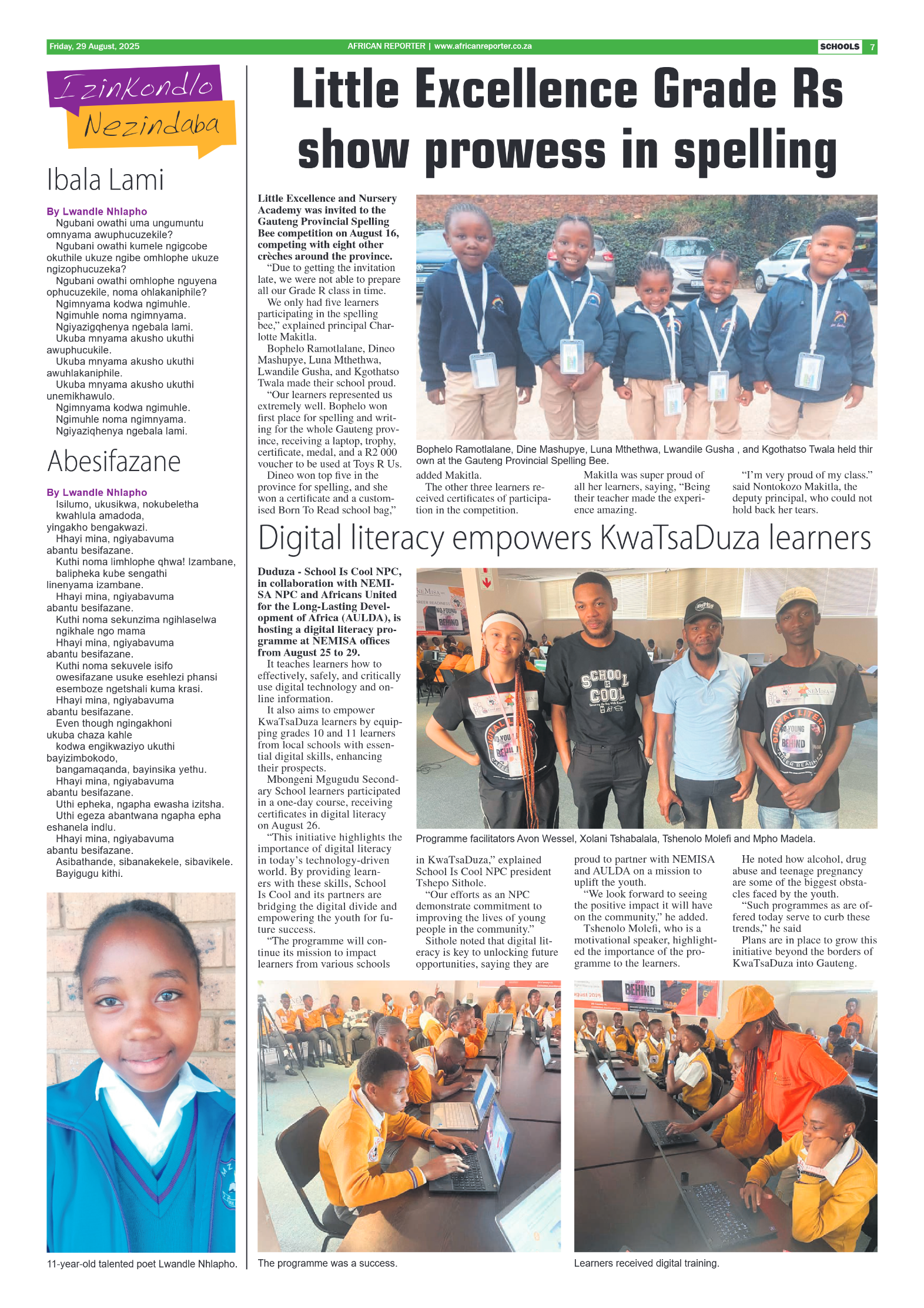 African Reporter 29 August 2025 page 7