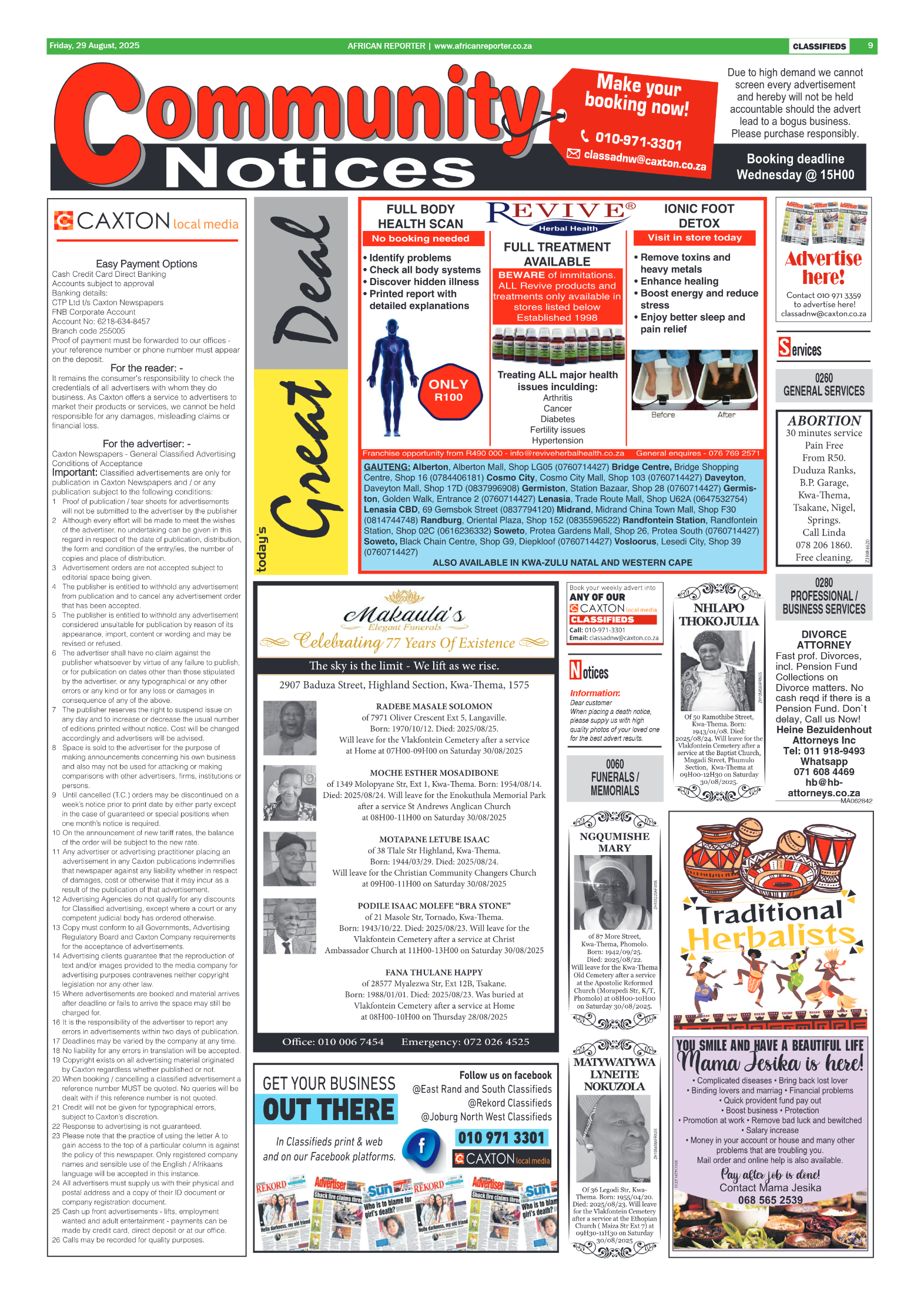 African Reporter 29 August 2025 page 9