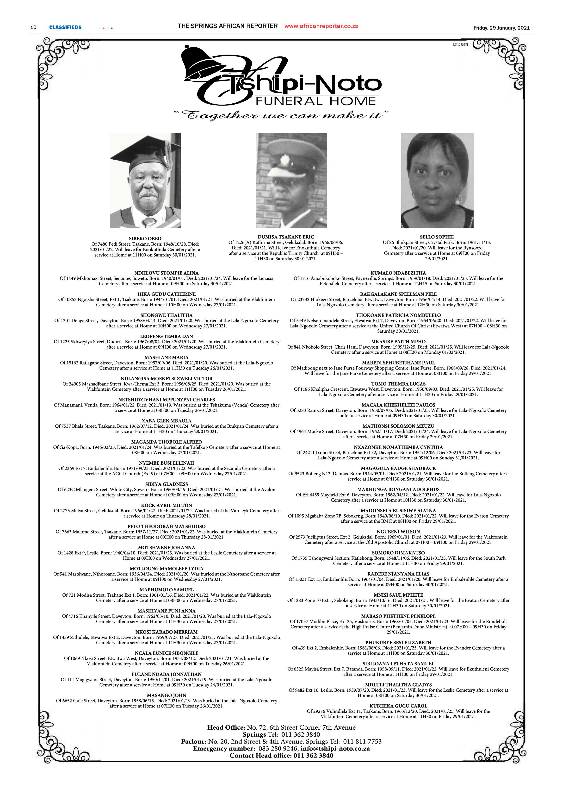 African Reporter 29 January 2021 page 10