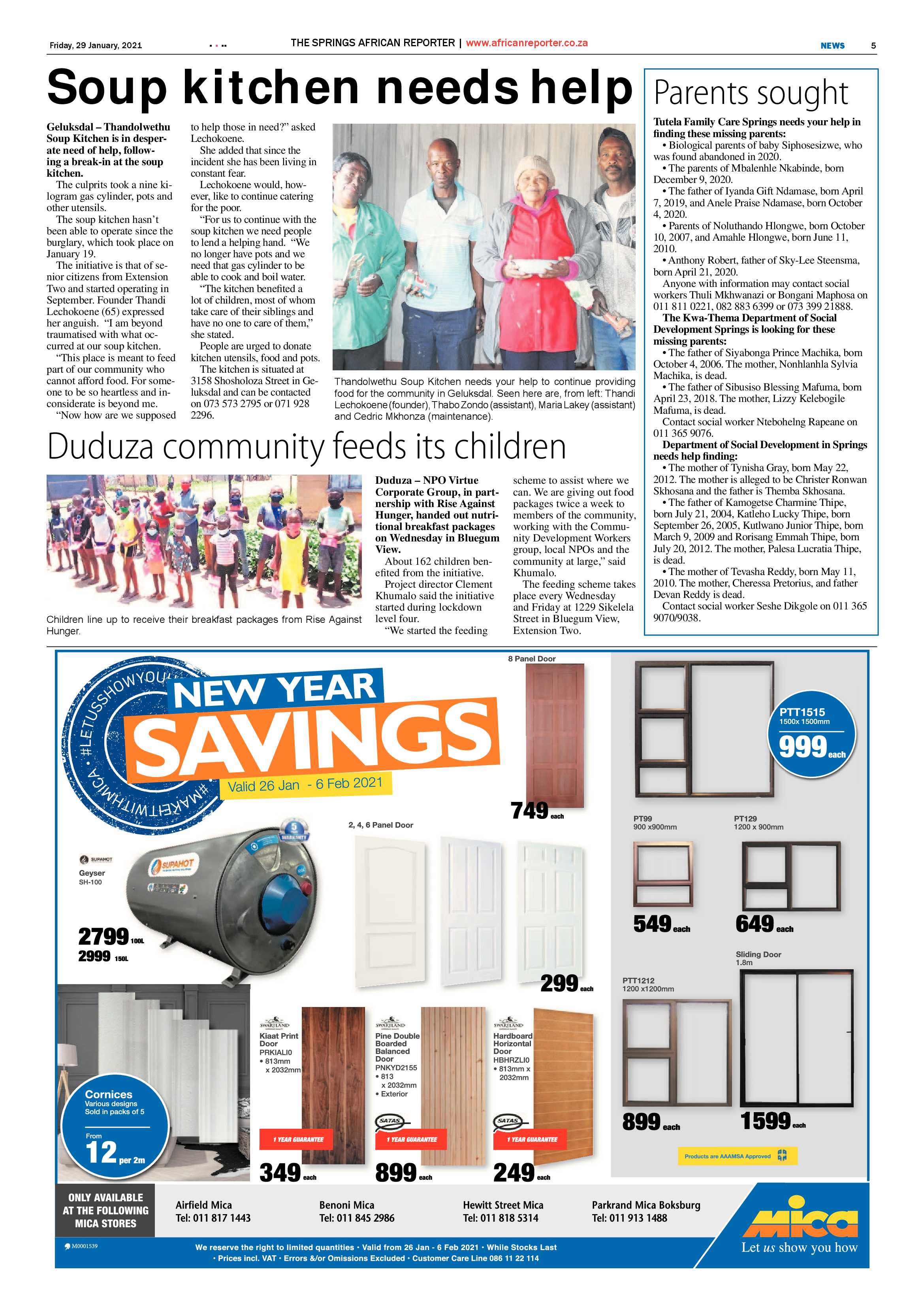 African Reporter 29 January 2021 page 5