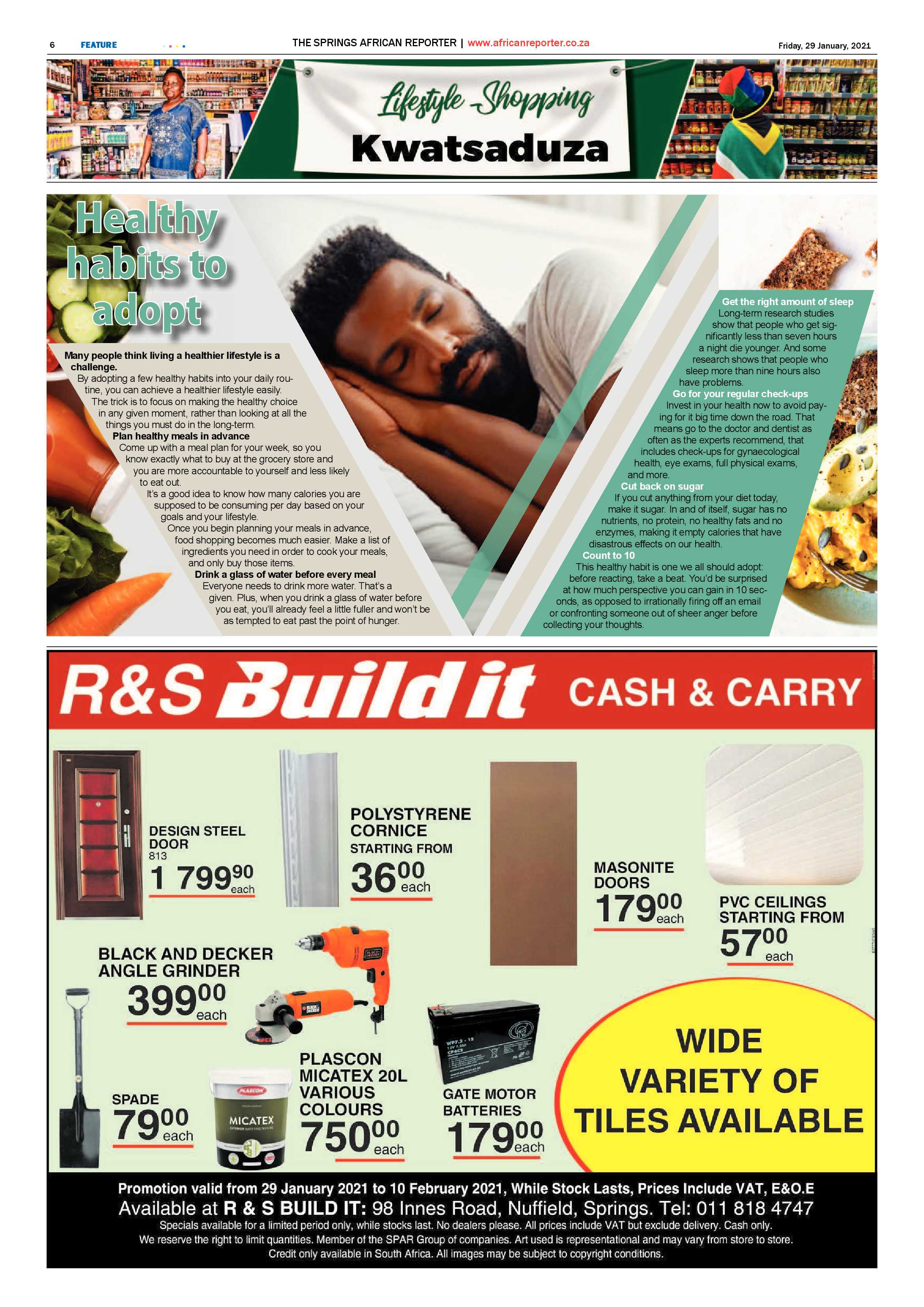 African Reporter 29 January 2021 page 6