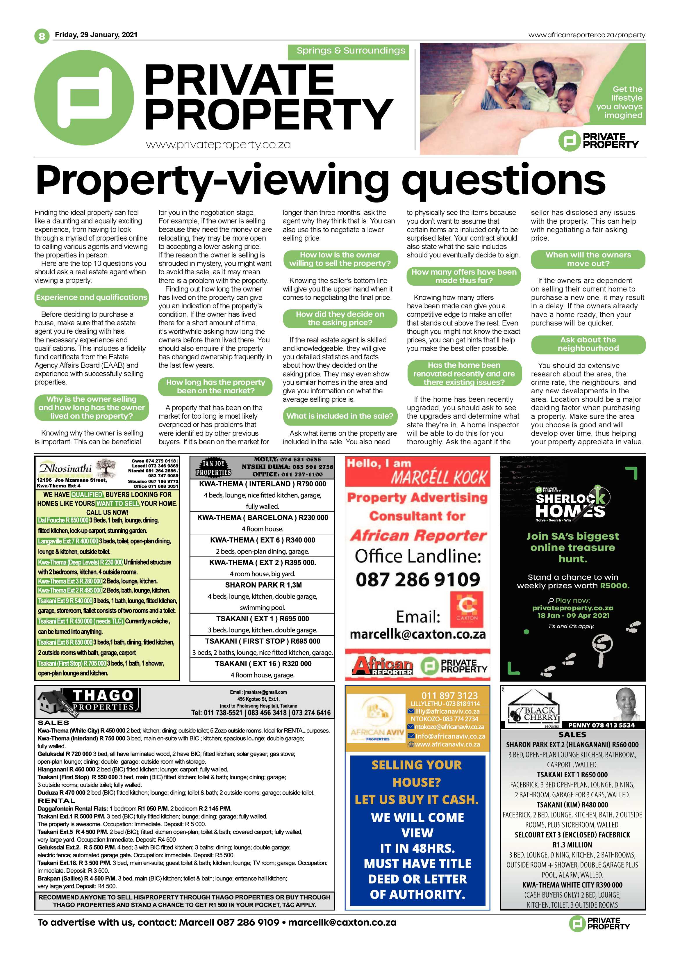 African Reporter 29 January 2021 page 8