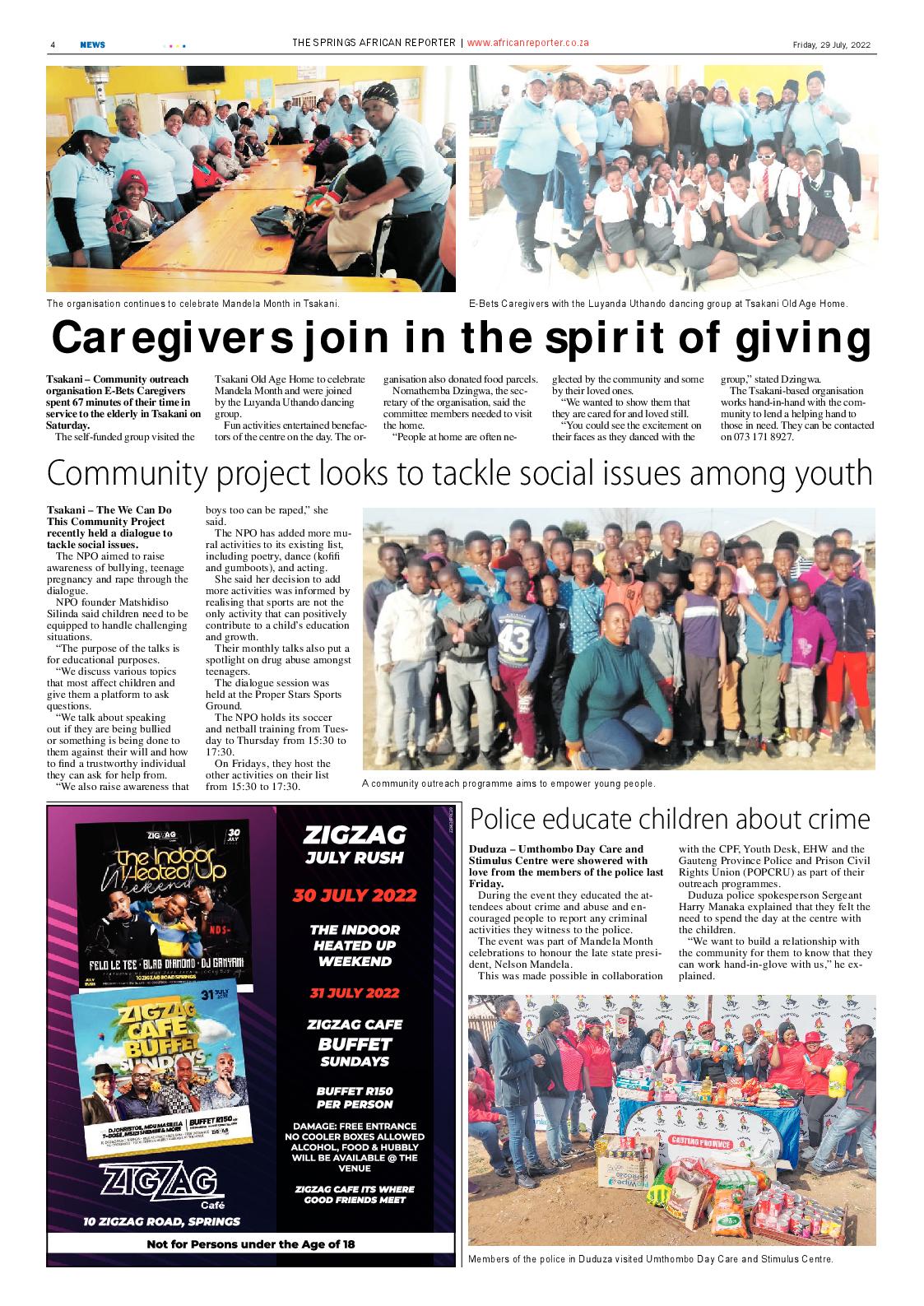 African Reporter 29 July 2022 page 4