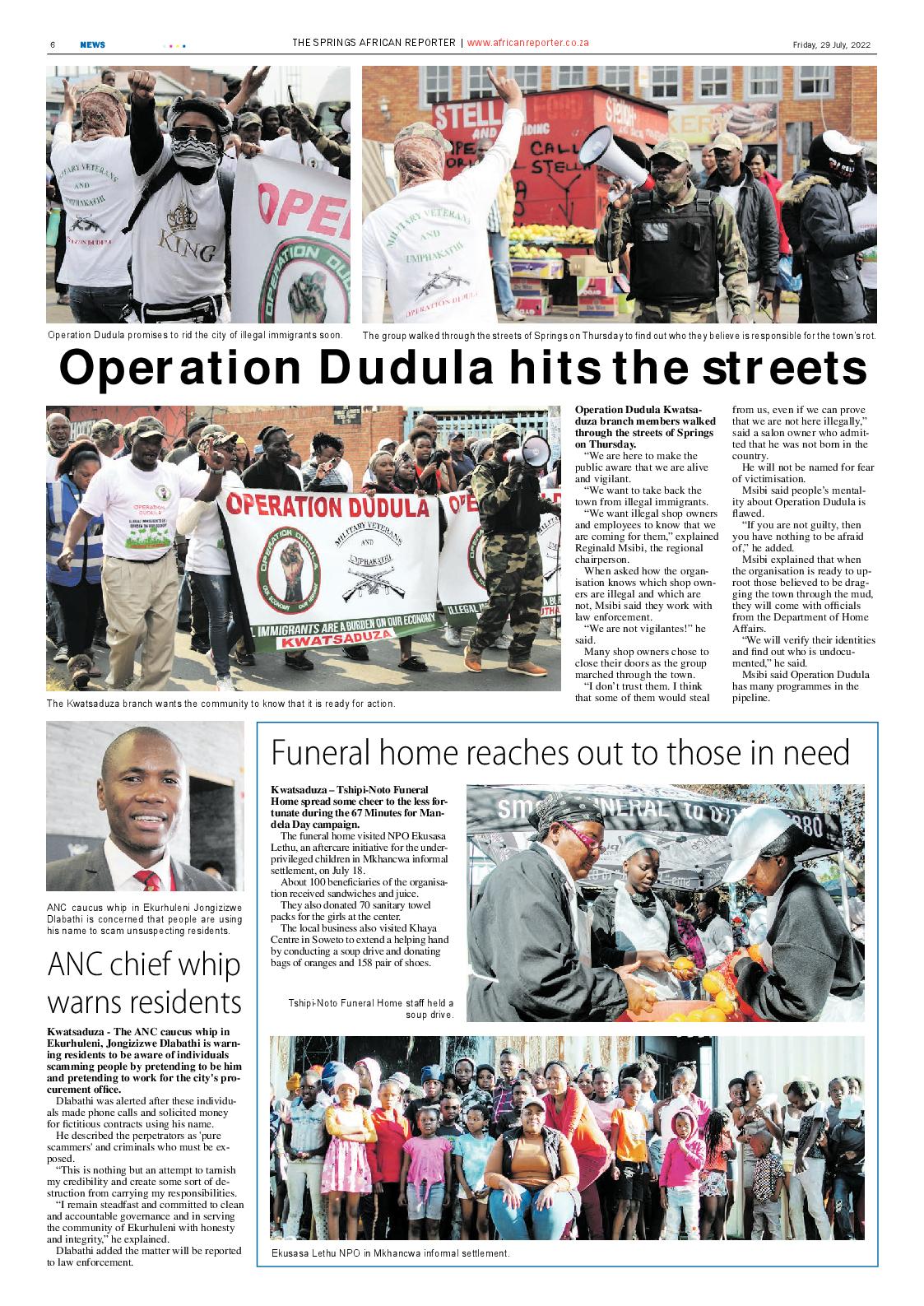 African Reporter 29 July 2022 page 6
