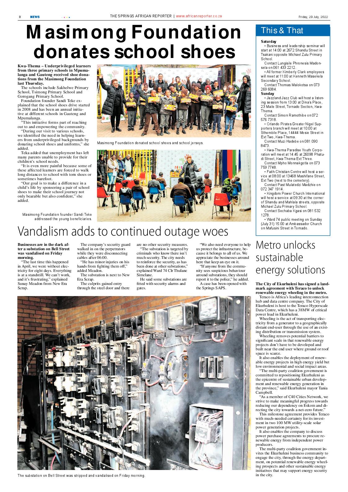 African Reporter 29 July 2022 page 8