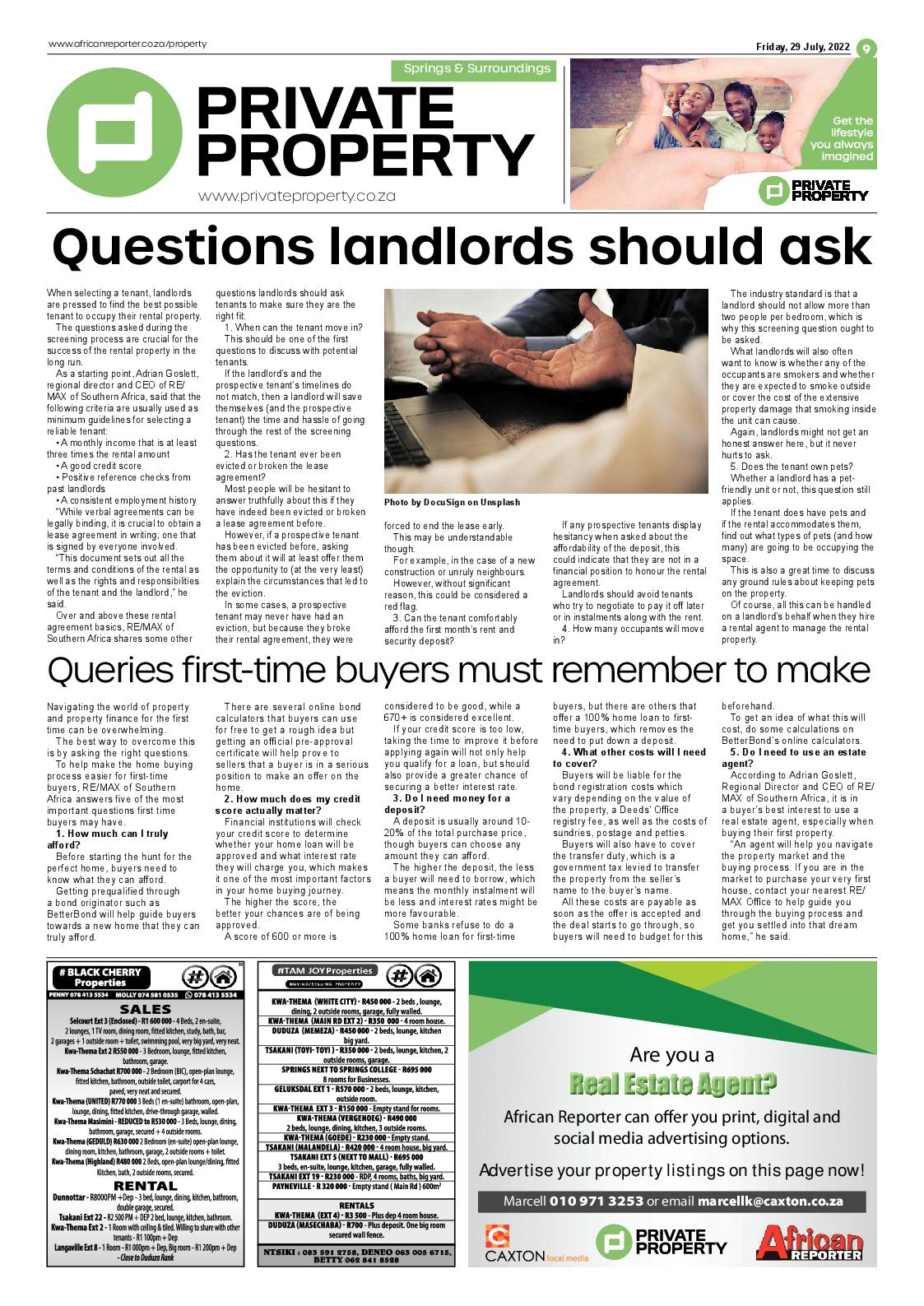 African Reporter 29 July 2022 page 9