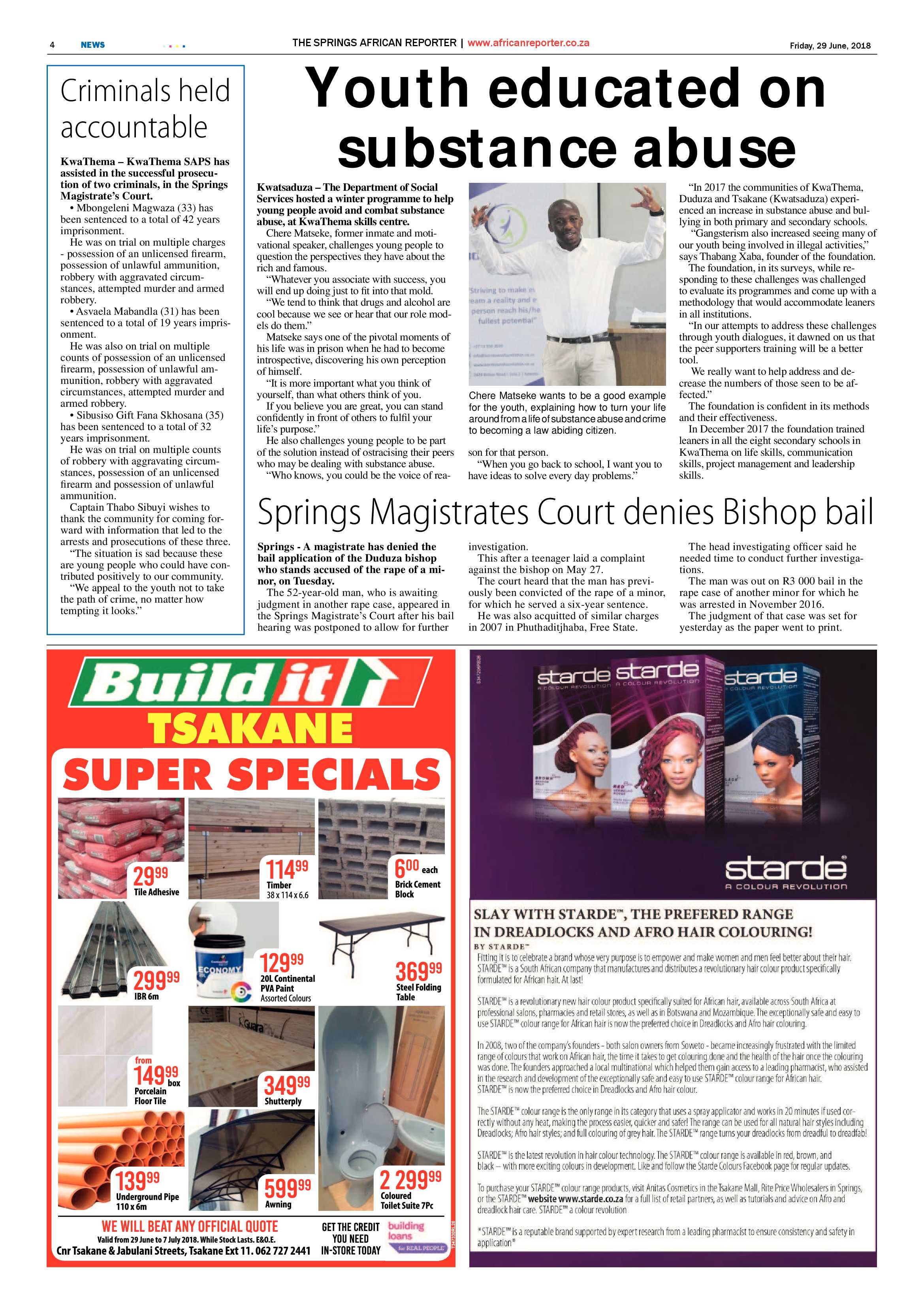 African Reporter 29 June 2018 page 4