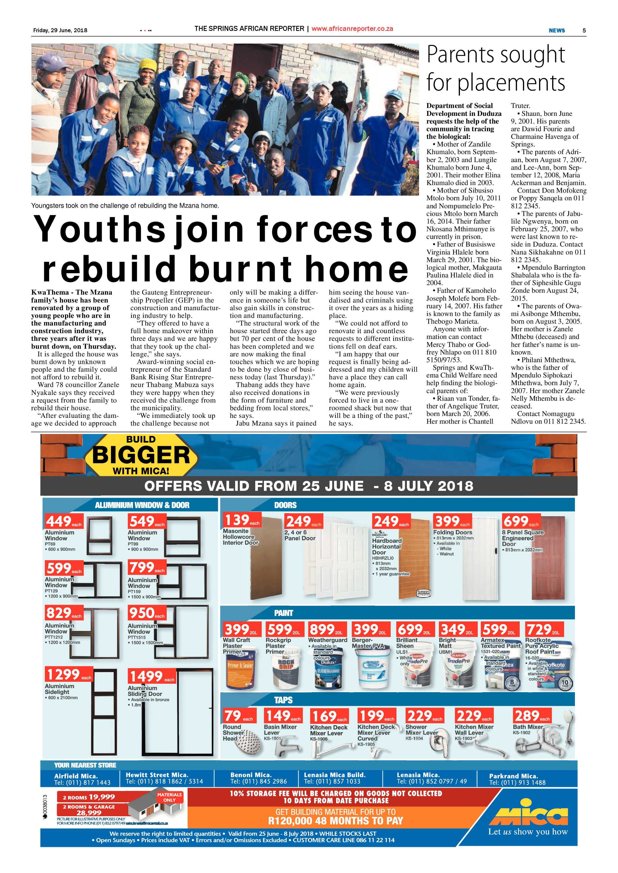 African Reporter 29 June 2018 page 5