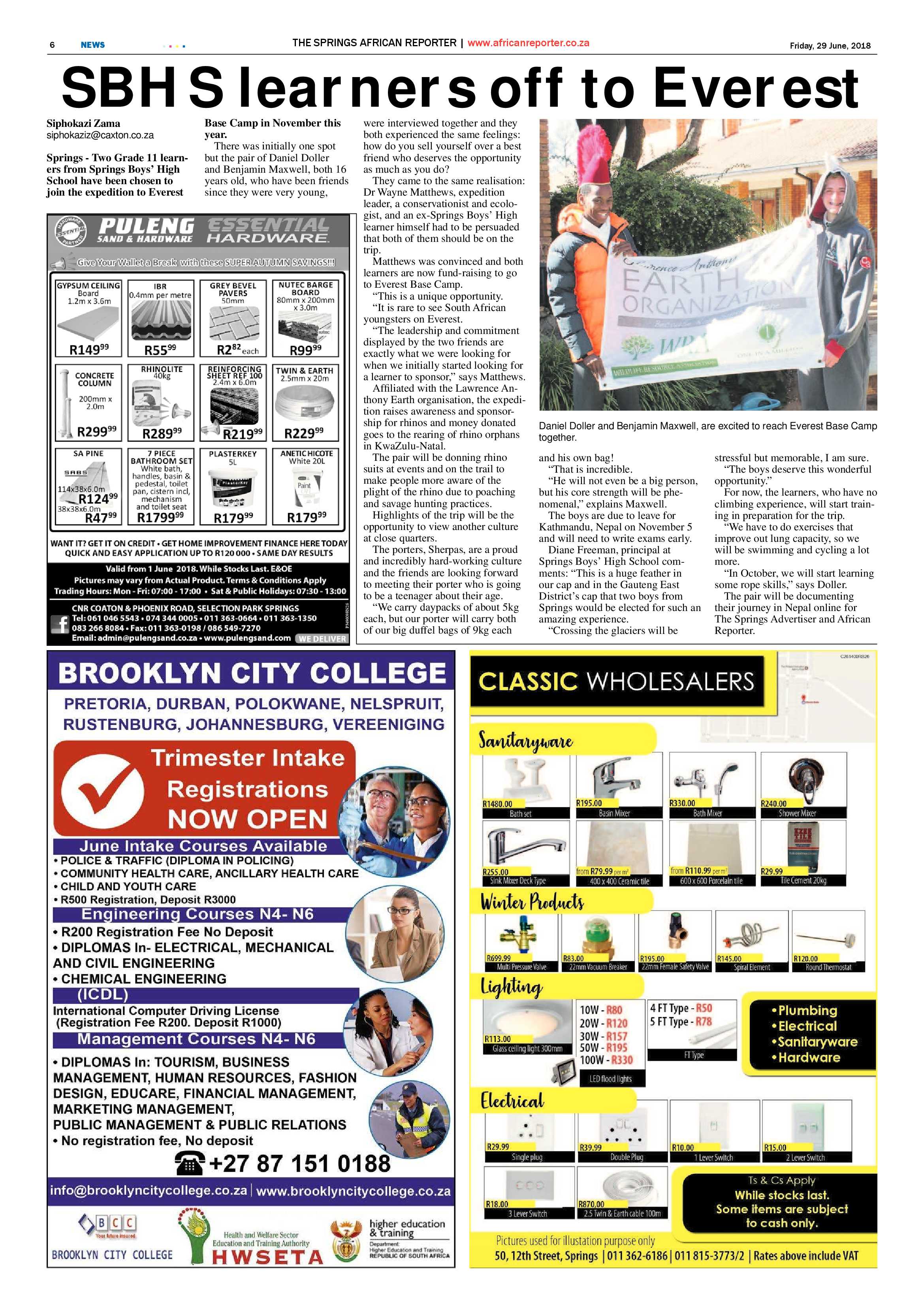 African Reporter 29 June 2018 page 6
