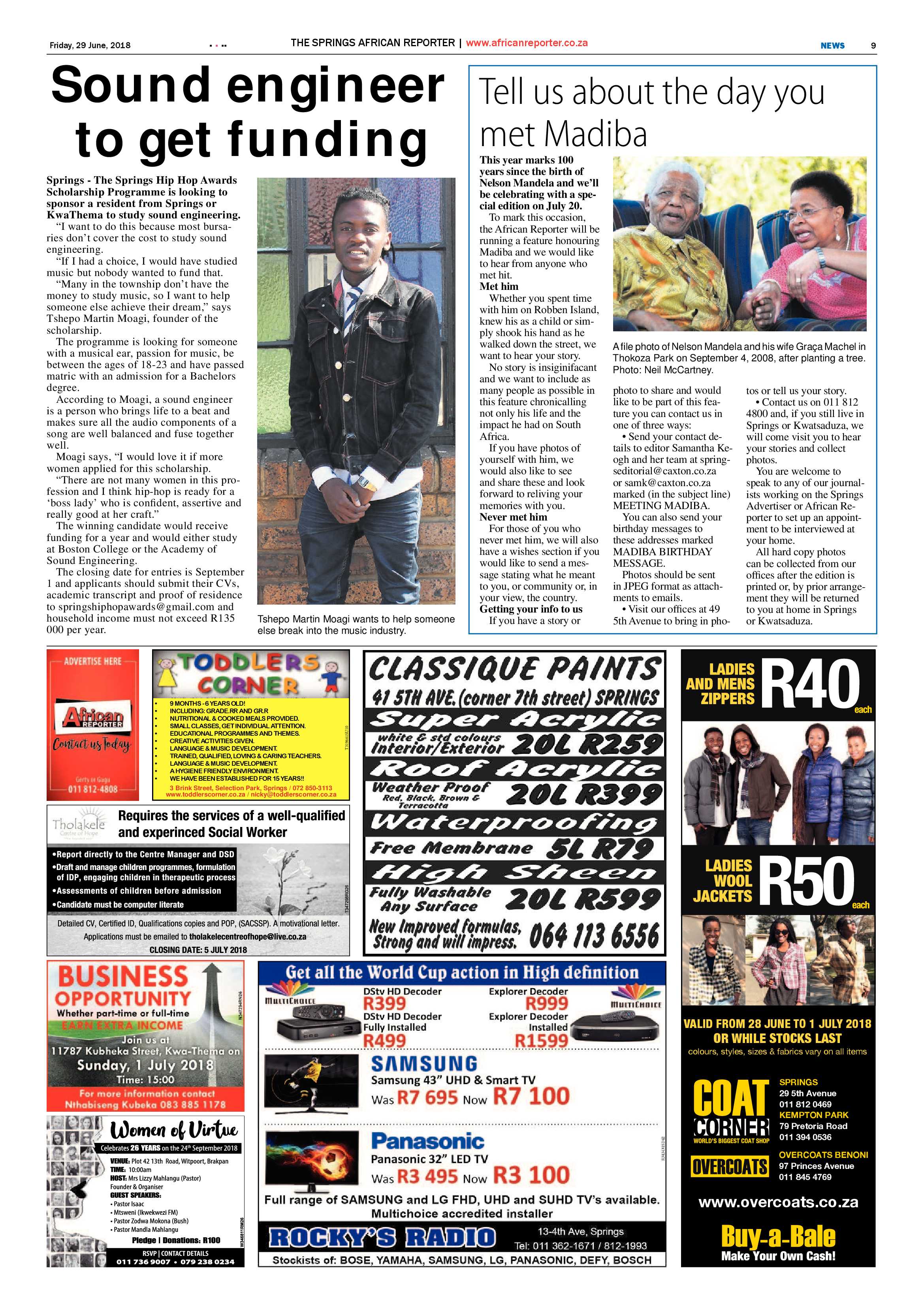 African Reporter 29 June 2018 page 9
