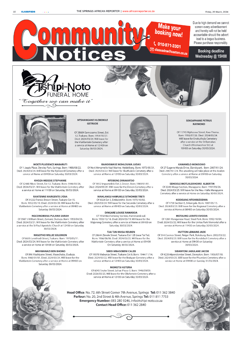 African Reporter 29 March 2024 page 10