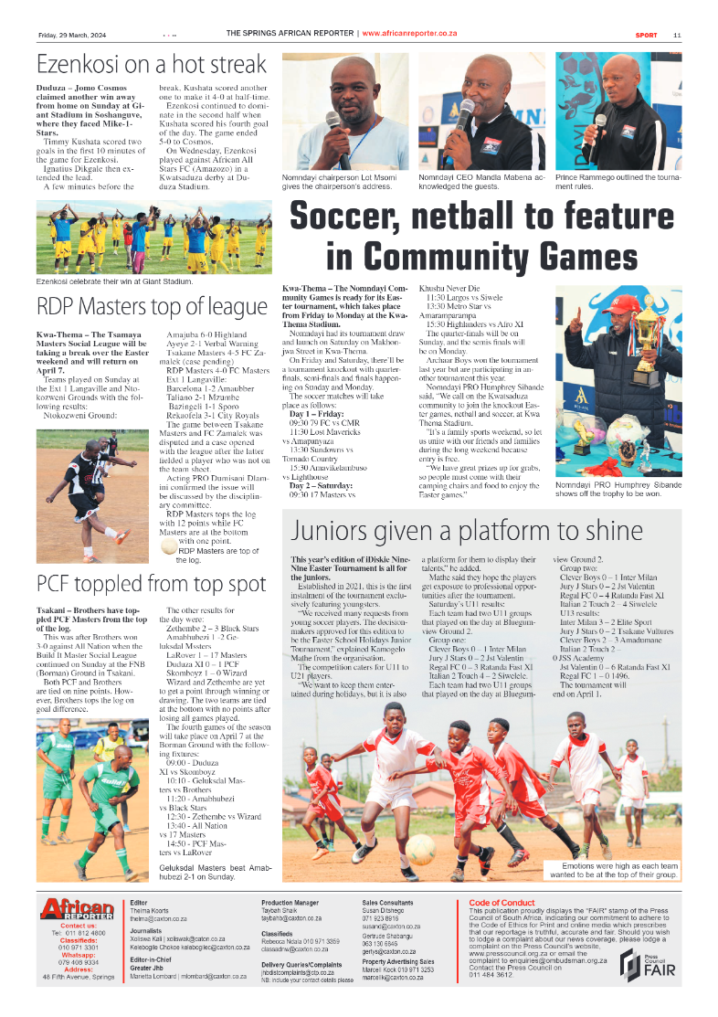 African Reporter 29 March 2024 page 11